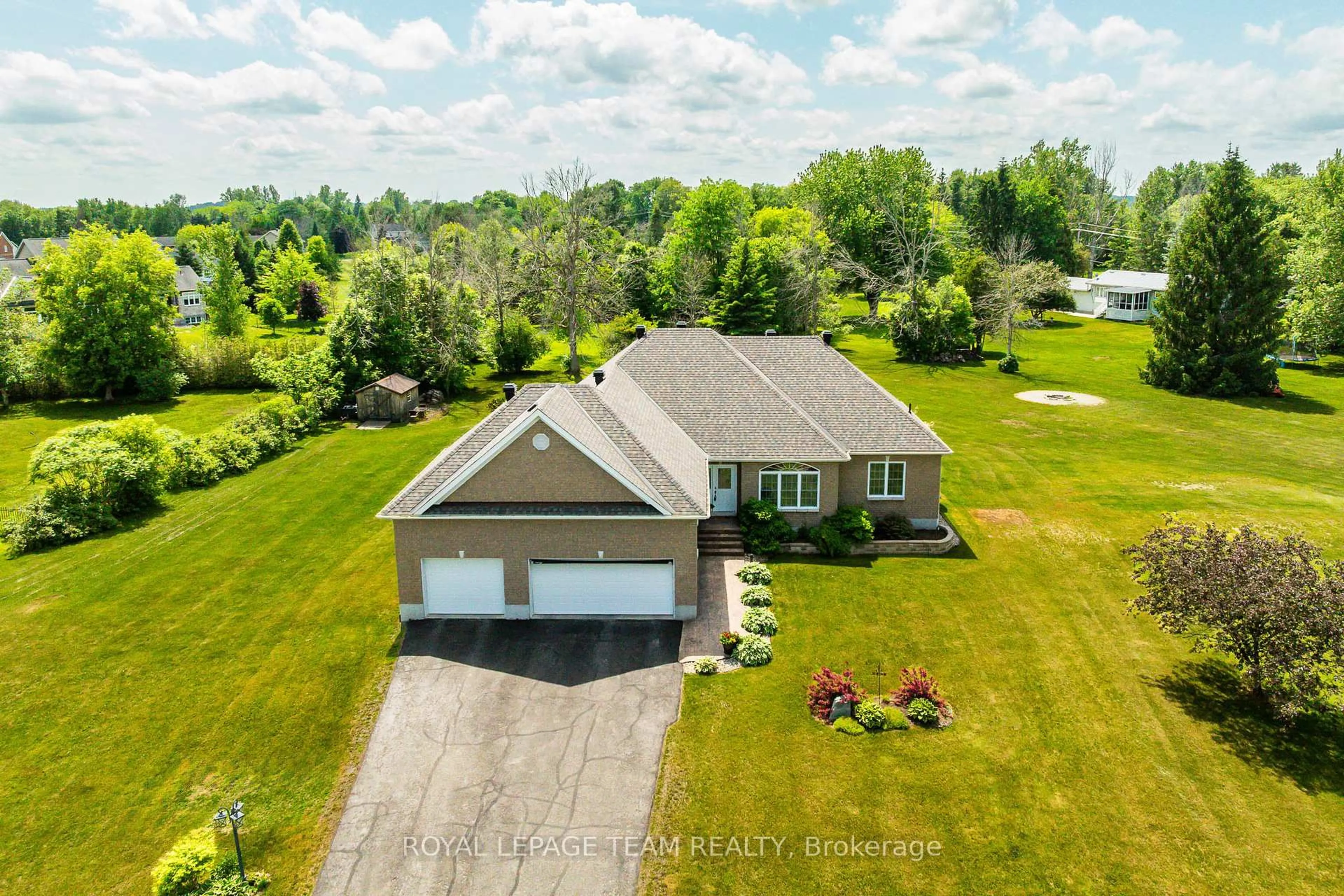 A pic from outside/outdoor area/front of a property/back of a property/a pic from drone, water/lake/river/ocean view for 67 Regiment Rd, North Grenville Ontario K0G 1J0
