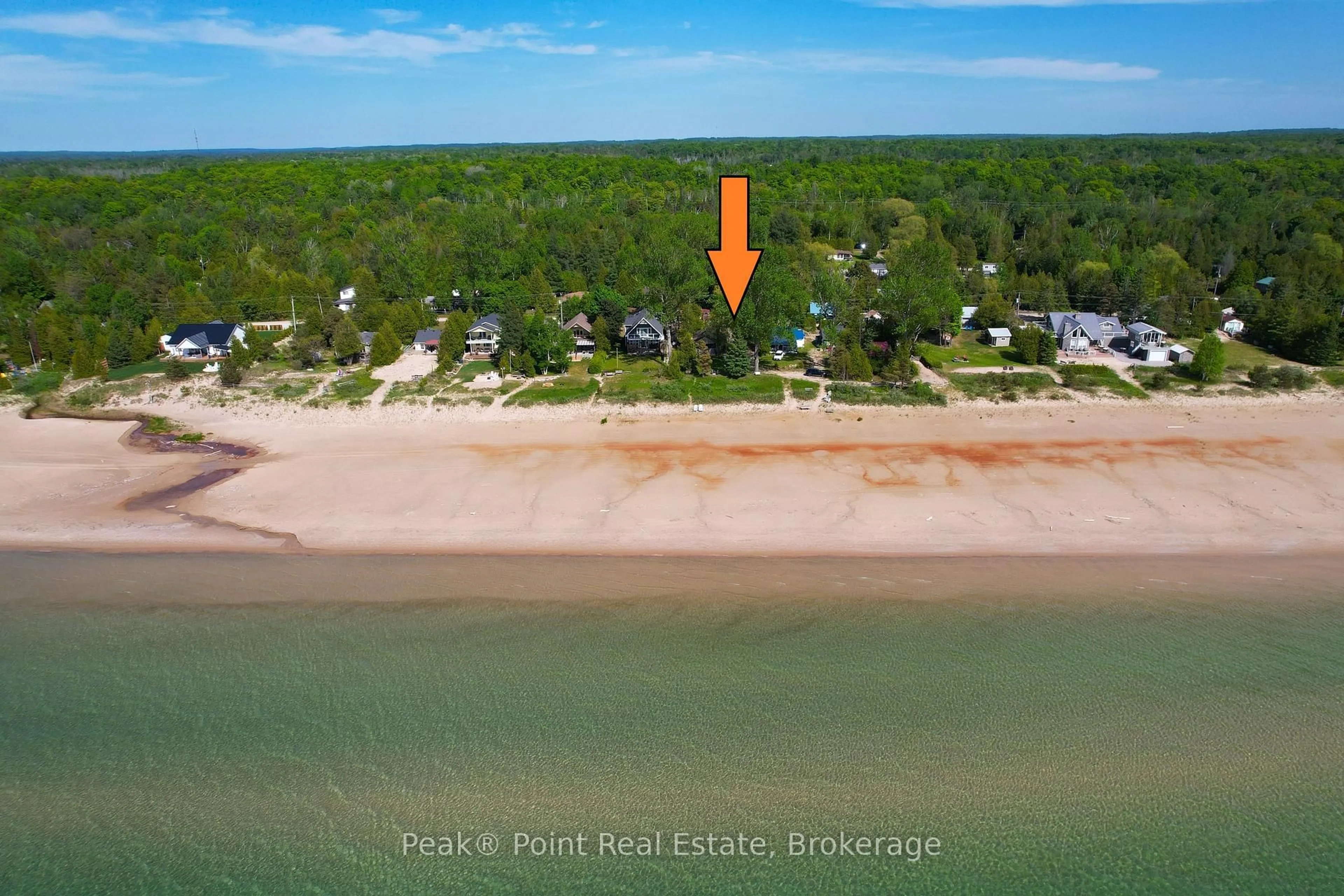 A pic from outside/outdoor area/front of a property/back of a property/a pic from drone, water/lake/river/ocean view for 47 5TH Ave, Native Leased Lands Ontario N0H 2G0