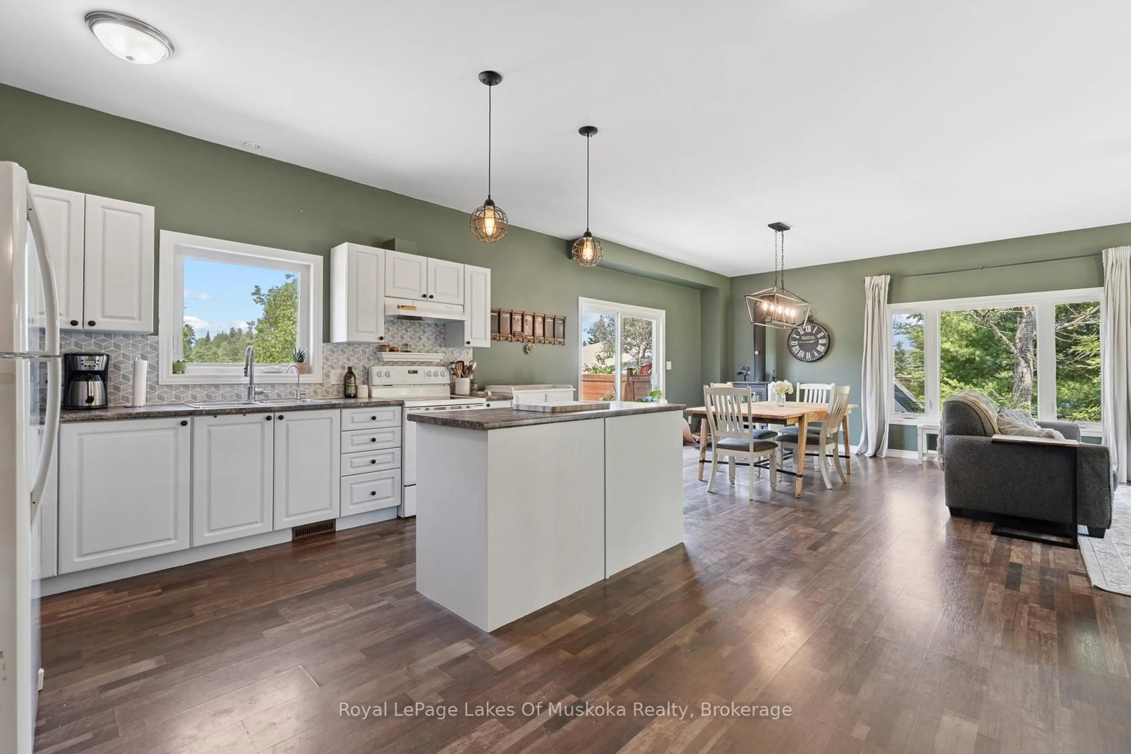 Open concept kitchen, ceramic/tile floor for 24 Star Lake Rd, Perry Ontario P0A 1J0