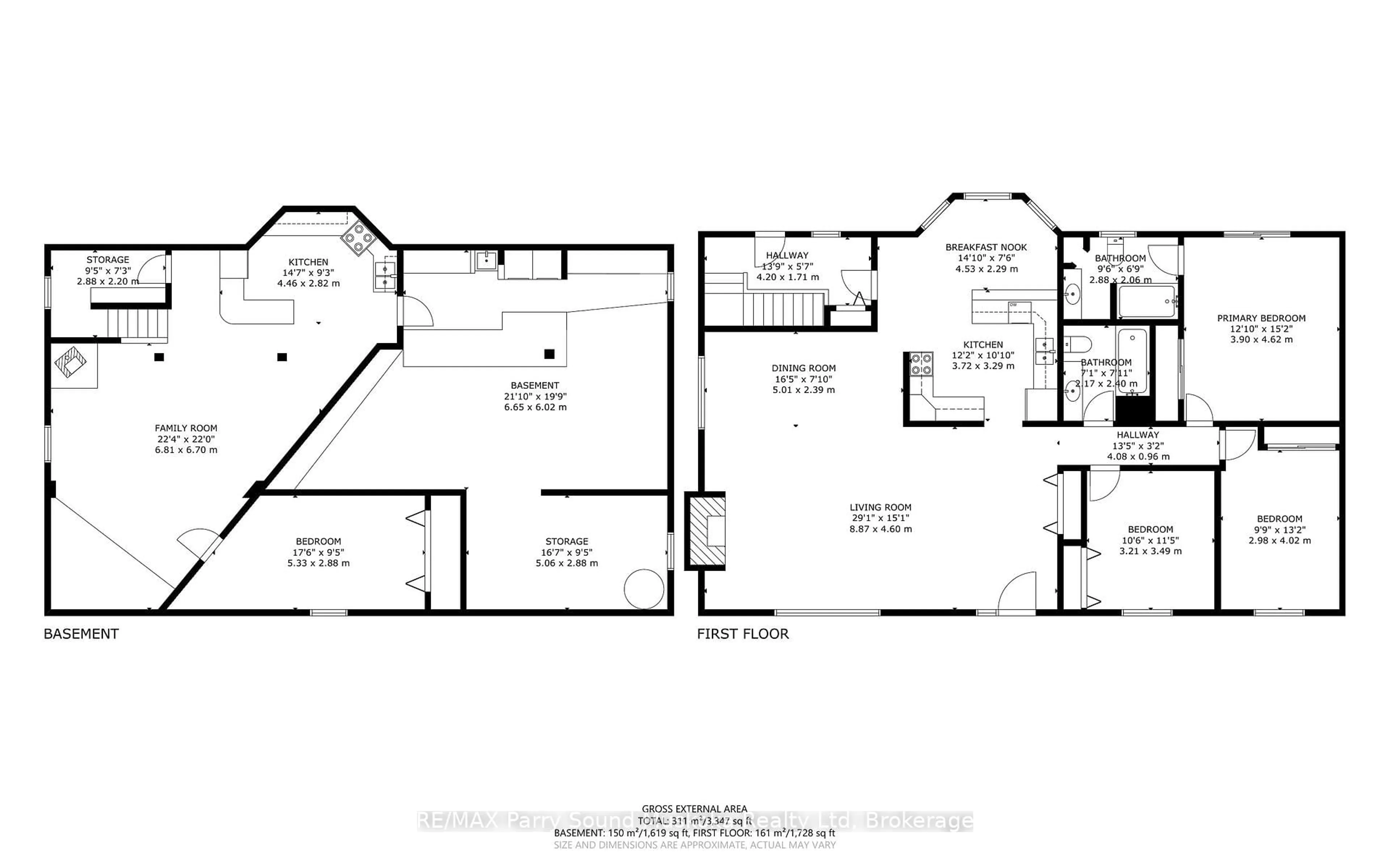 Floor plan for 54 Pineridge Dr, McDougall Ontario P2A 2W9