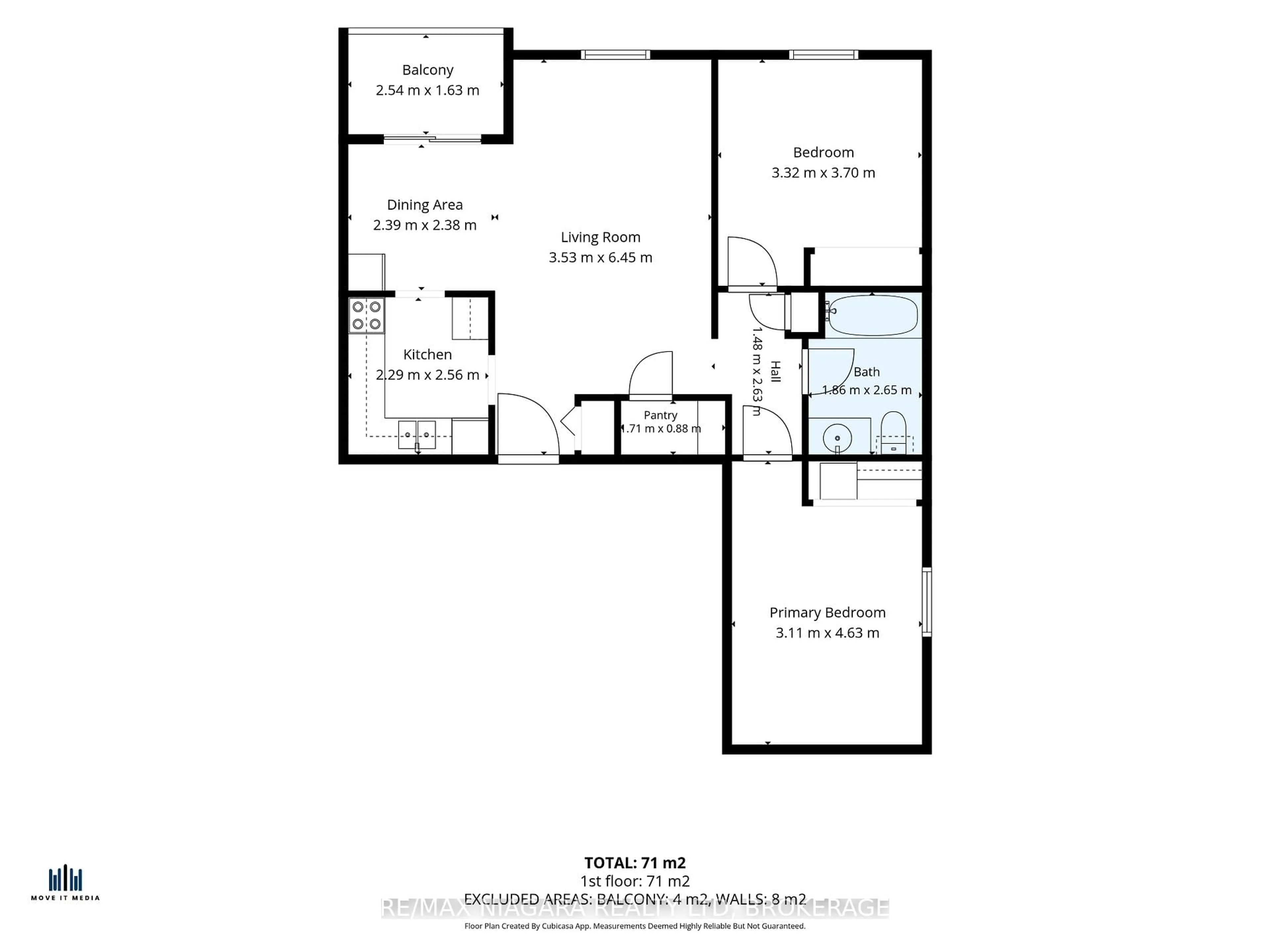 Floor plan for 72 Main St #325, Port Colborne Ontario L3K 5Z8