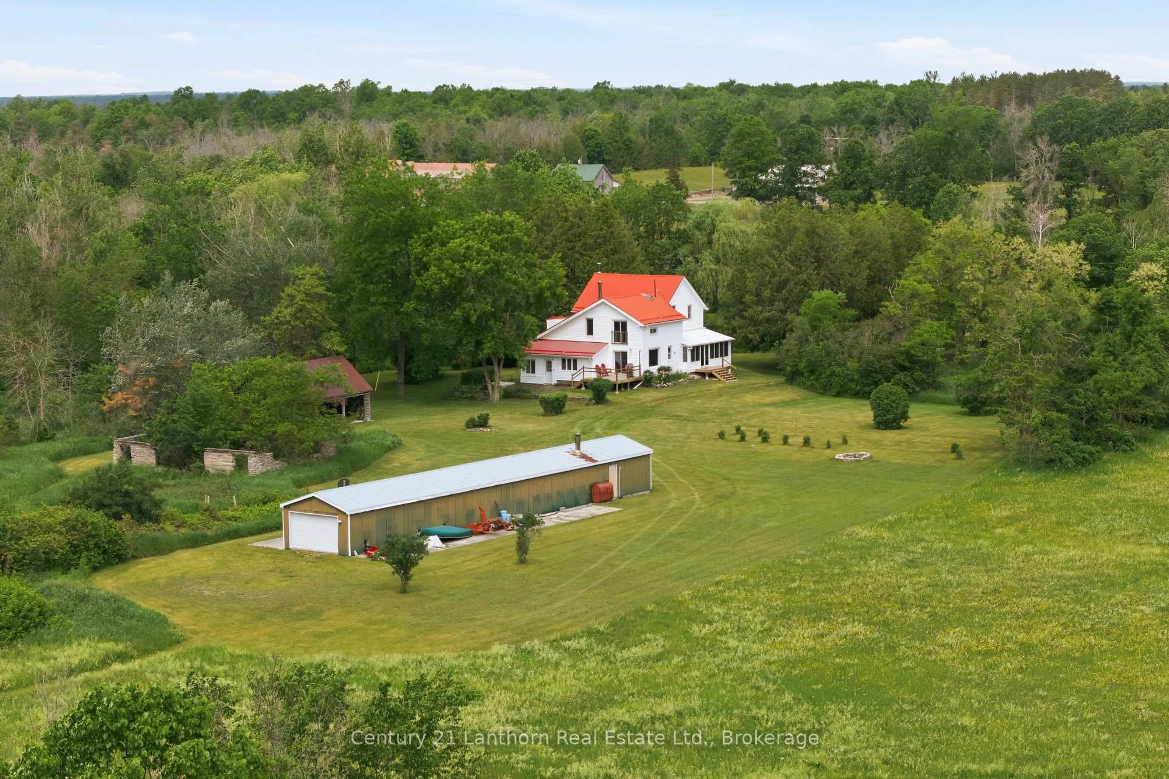 A pic from outside/outdoor area/front of a property/back of a property/a pic from drone, mountain view for 336 RAY Rd, Madoc Ontario K0K 2K0