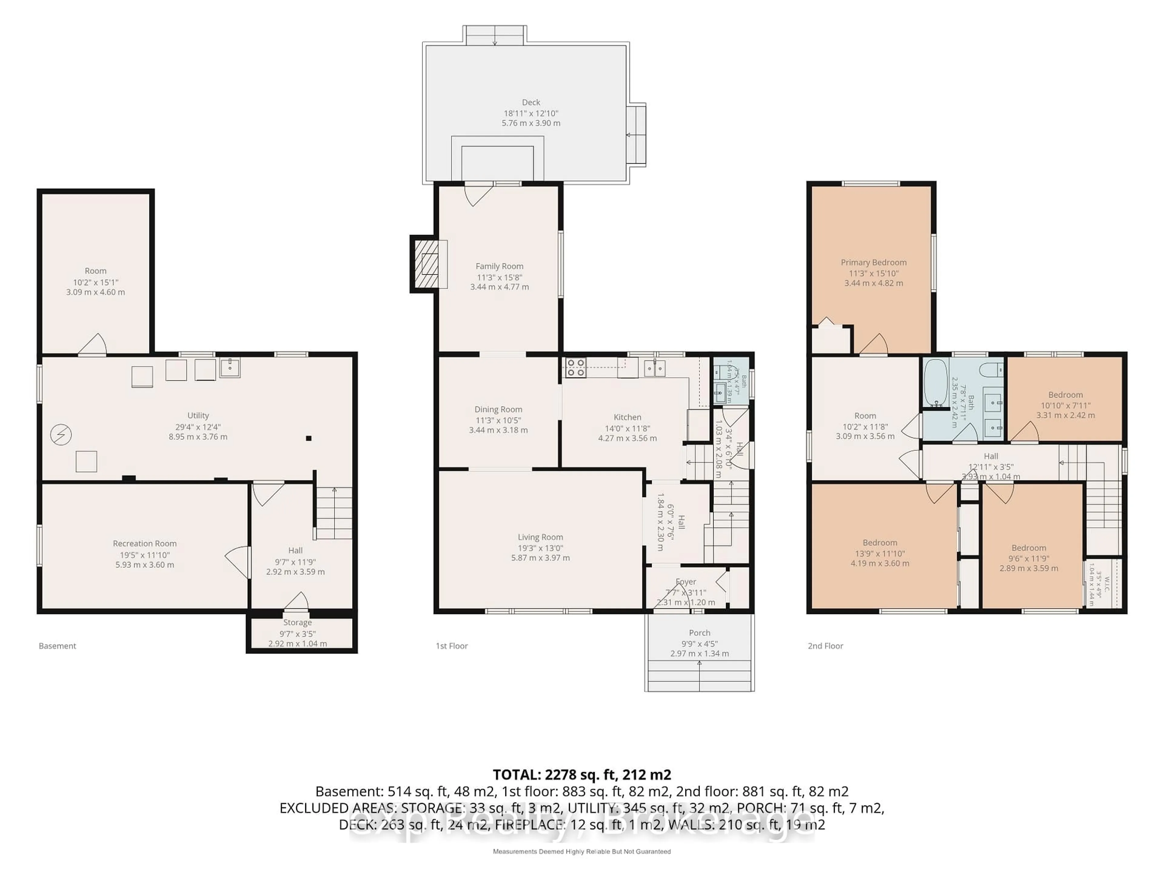 Floor plan for 42 Rosewood Ave, Belleville Ontario K8N 4E9