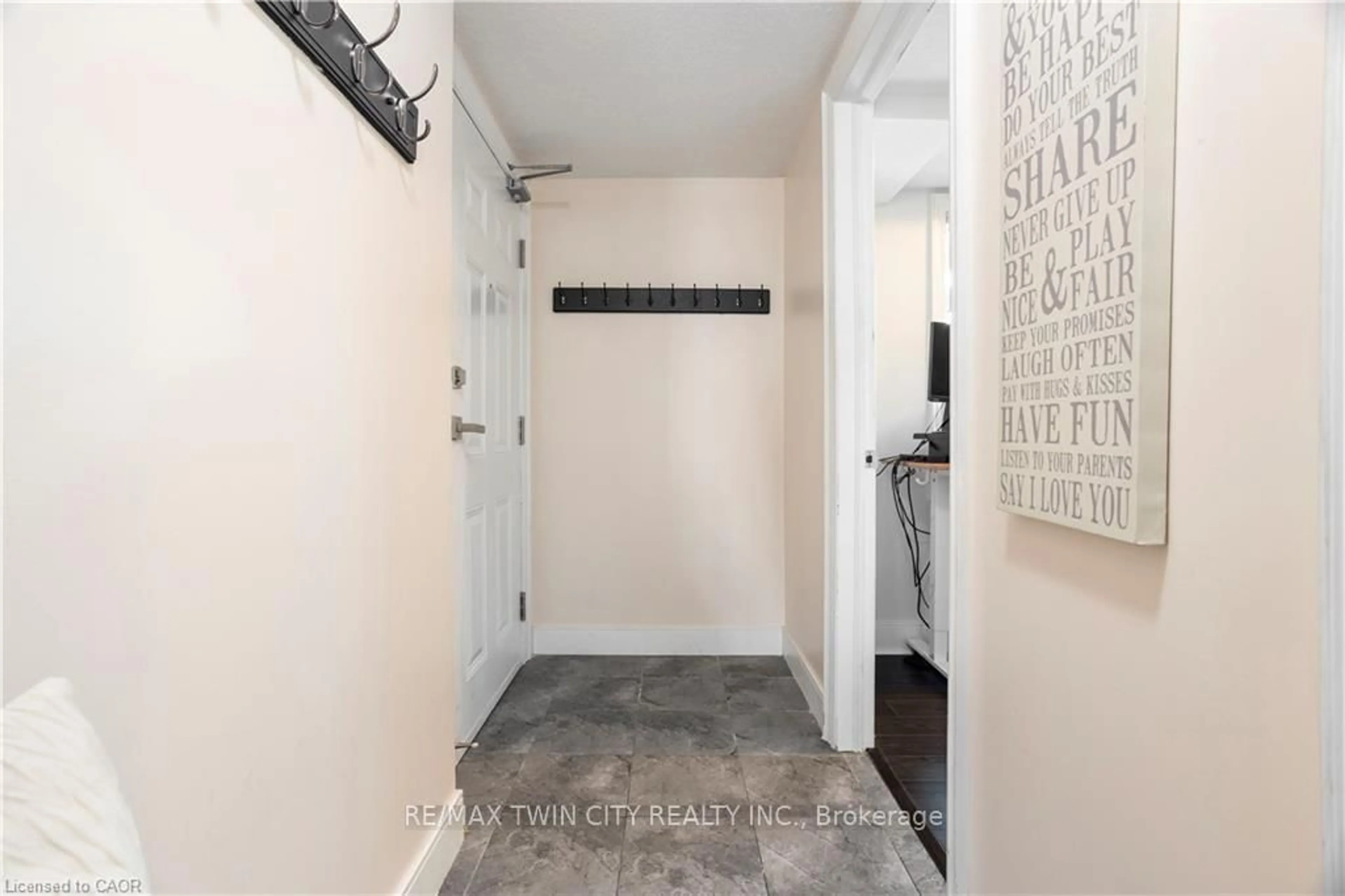 Indoor entryway for 64 Frederick Dr #204, Guelph Ontario N1L 0P3