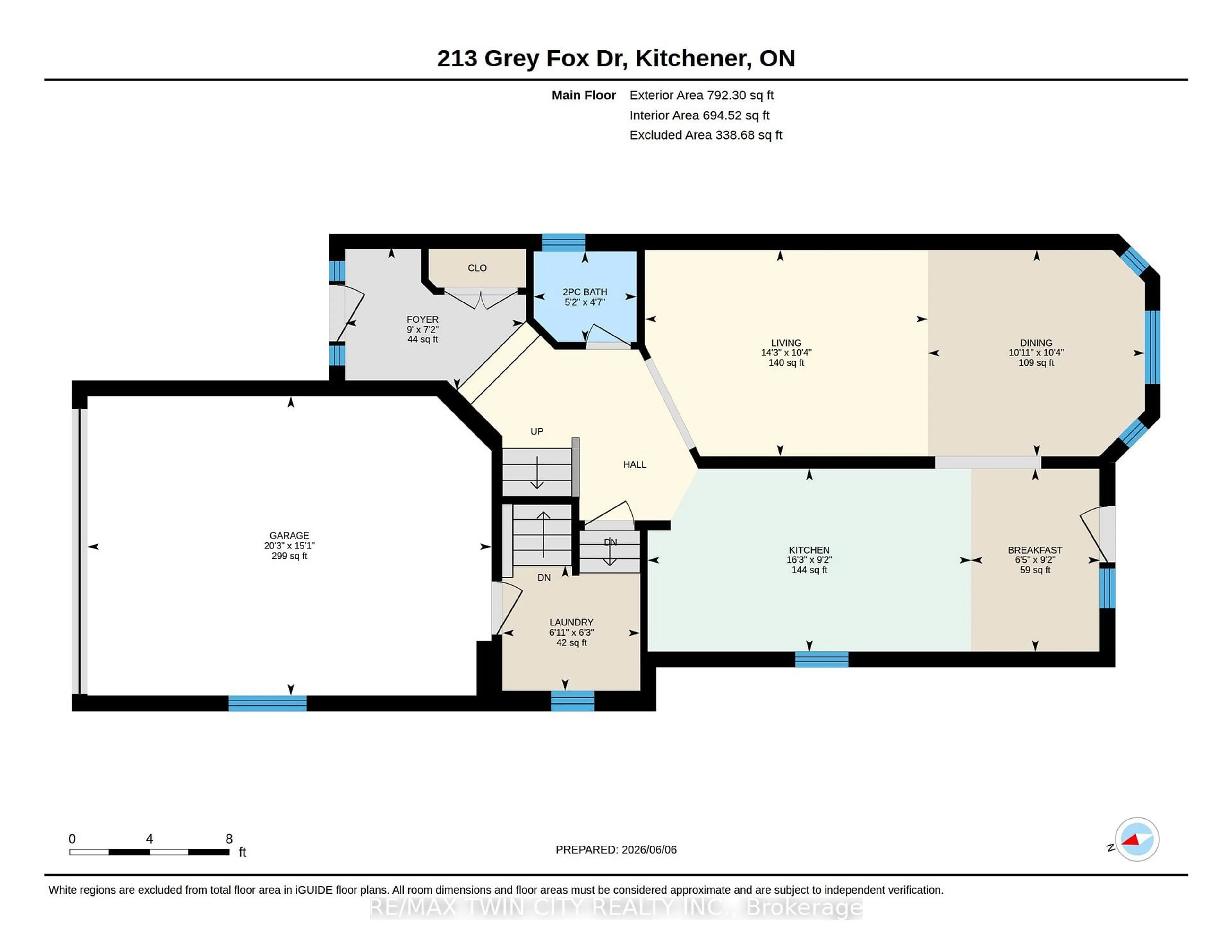 Floor plan for 213 Grey Fox Dr, Kitchener Ontario N2E 3N7