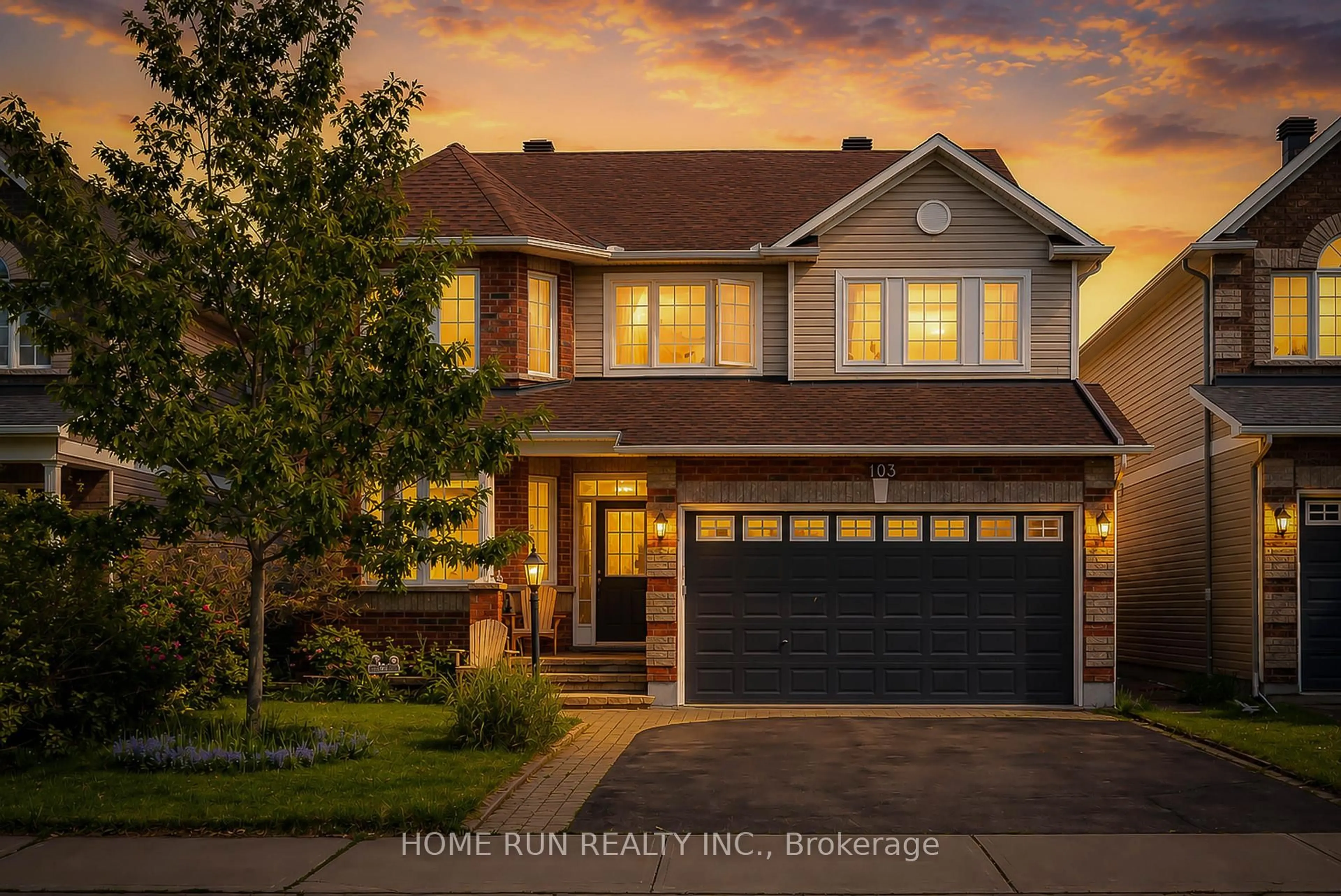 Home with brick exterior material, street for 103 Cheyenne Way, Ottawa Ontario K2J 0E8