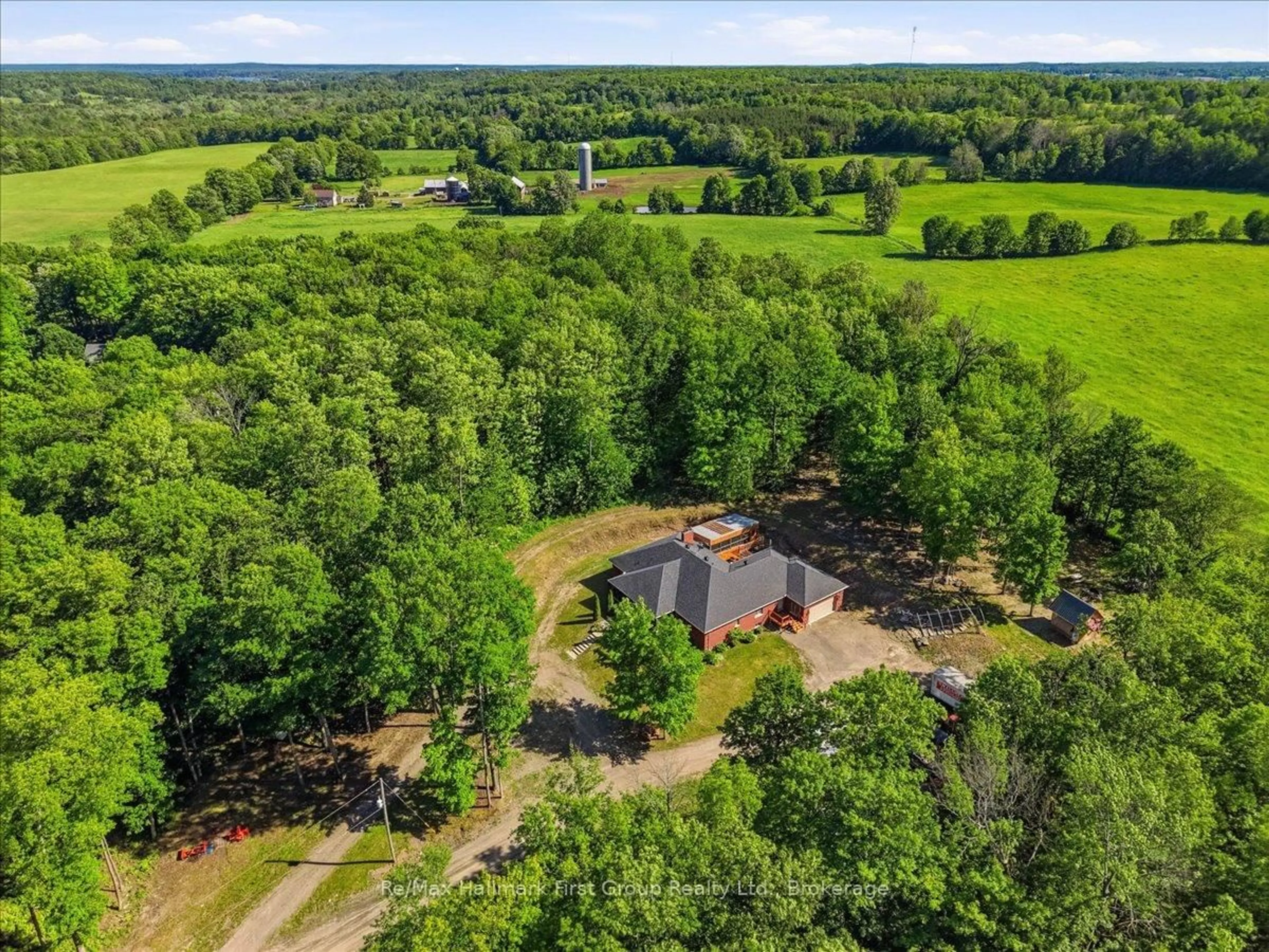 A pic from outside/outdoor area/front of a property/back of a property/a pic from drone, forest/trees view for 507 French Settlement Rd, Tweed Ontario K0K 3J0