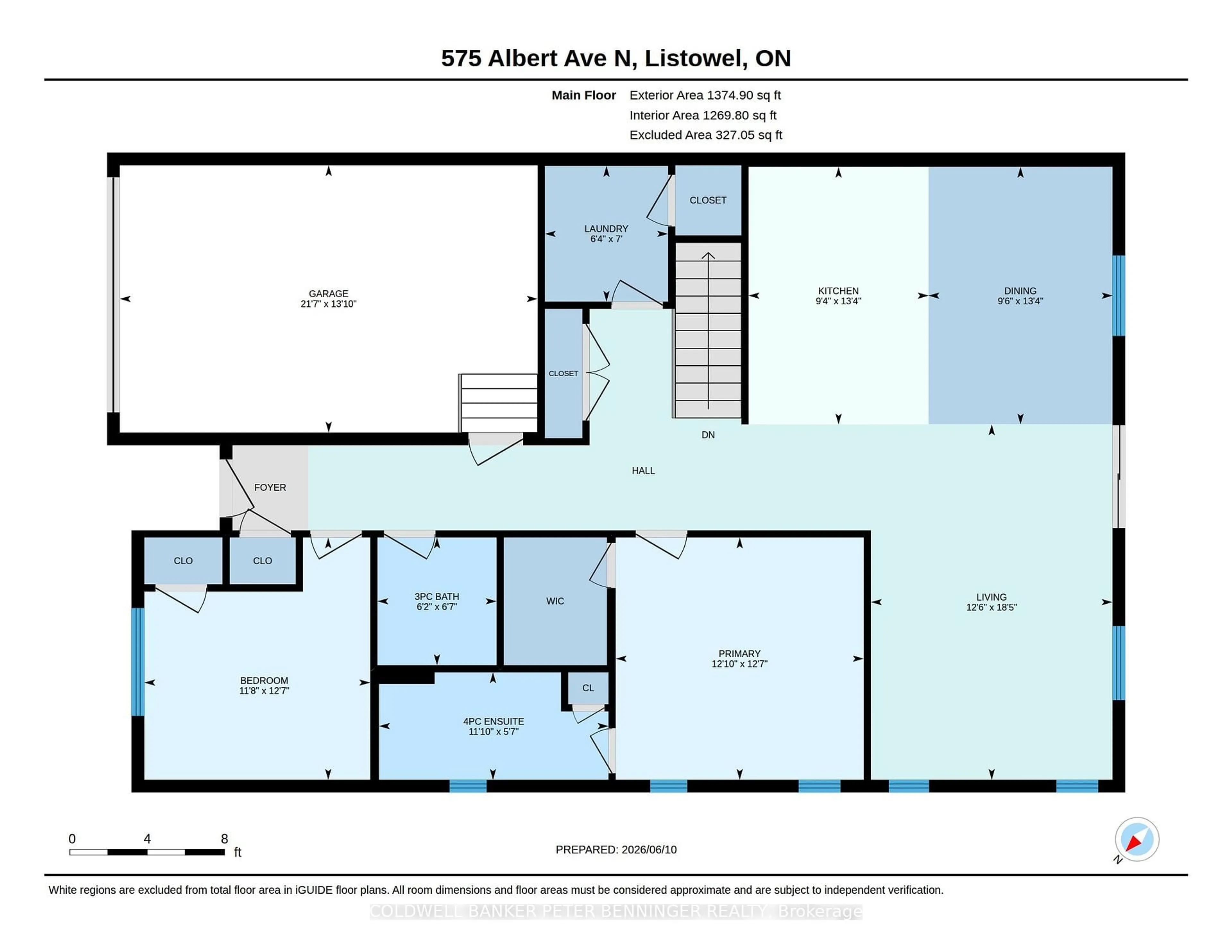 Floor plan for 575 Albert Ave #19, North Perth Ontario N4W 0G9