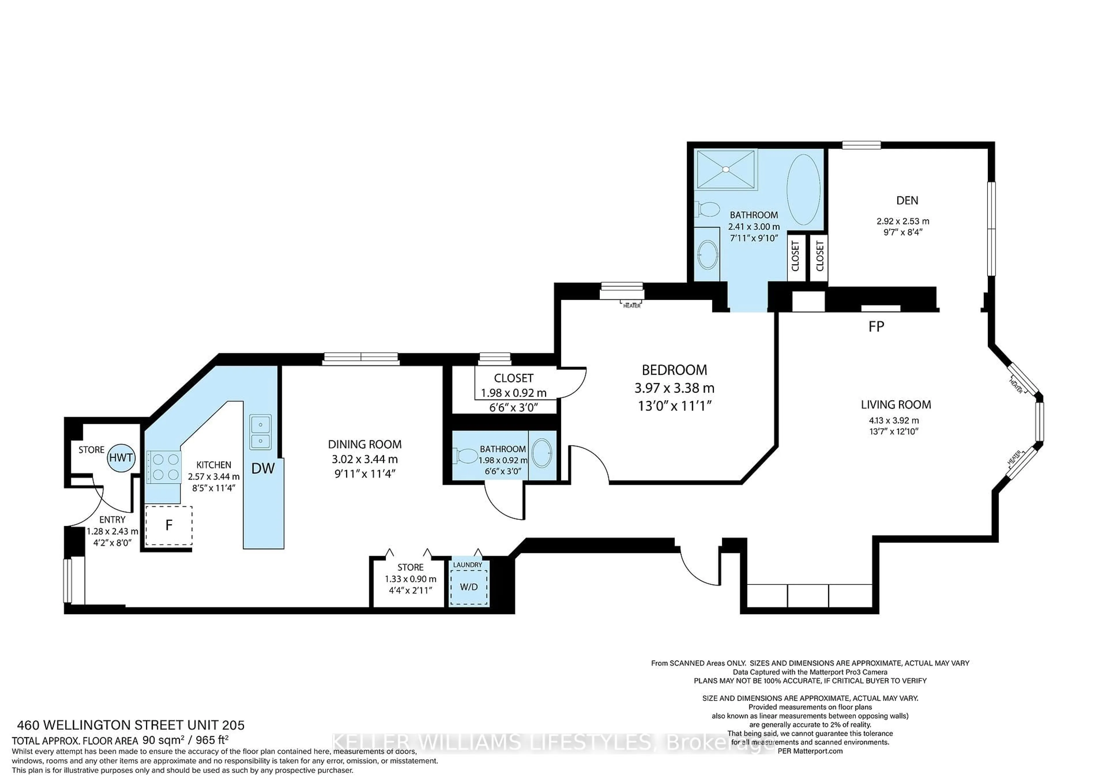 Floor plan for 460 Wellington St #205, London East Ontario N6A 3P8