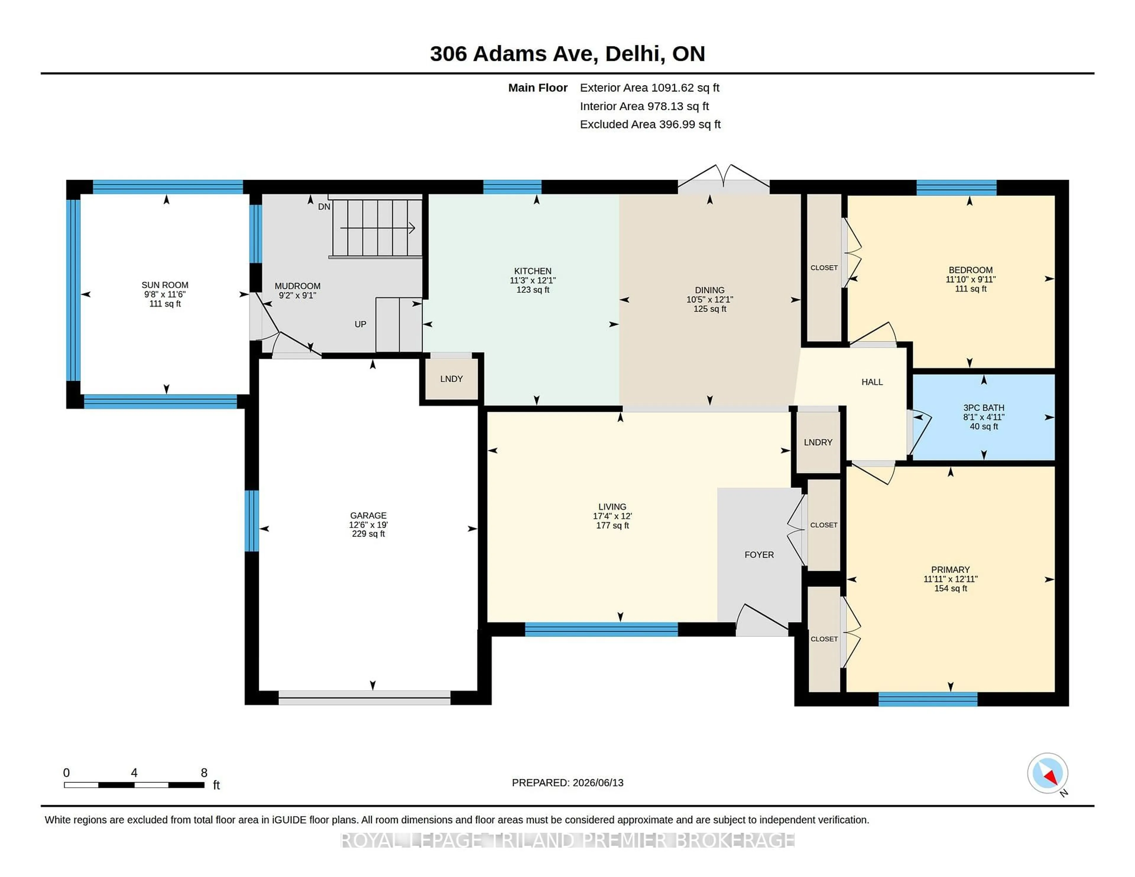 Floor plan for 306 Adams Ave, Norfolk Ontario N4B 2Y5