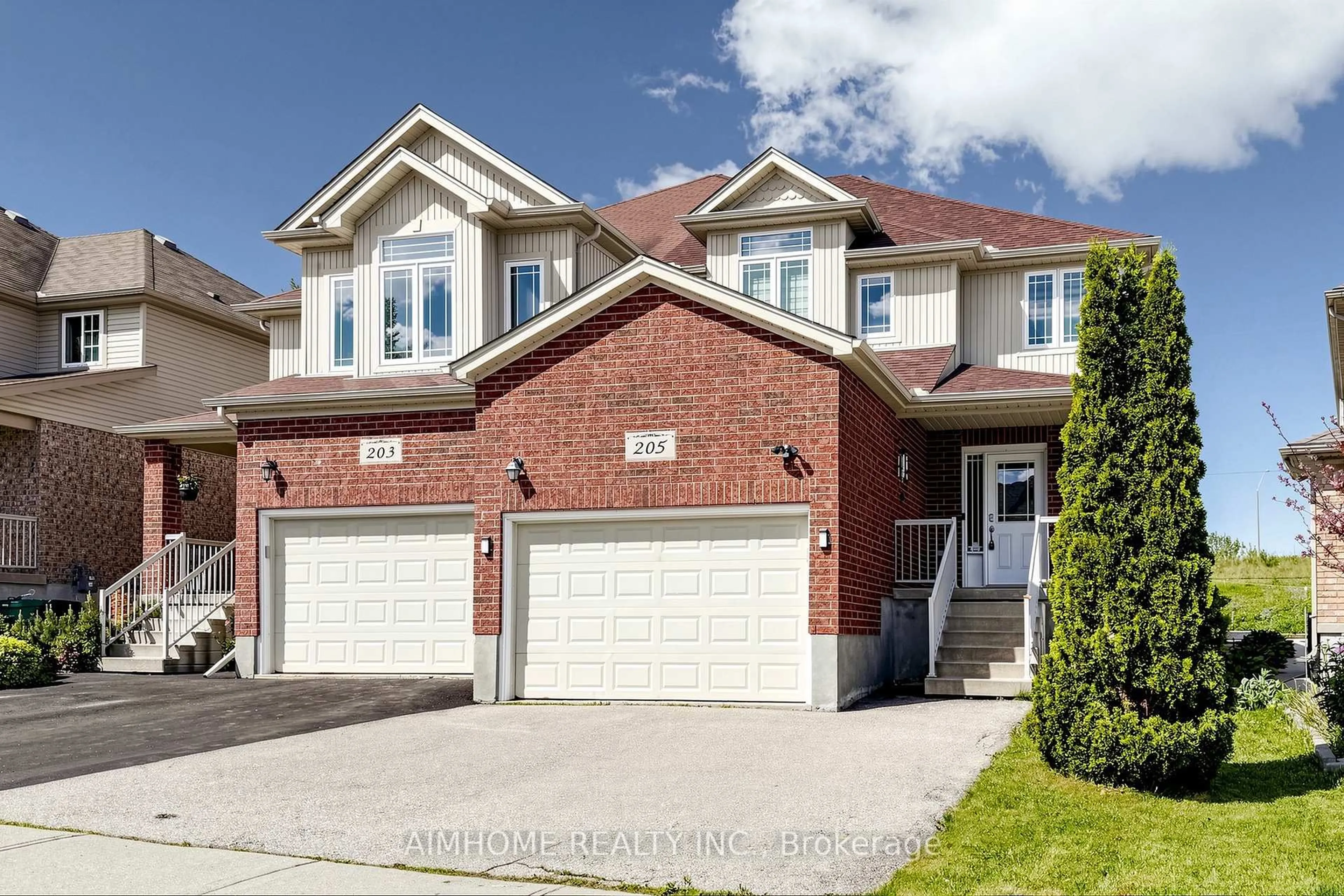 Home with brick exterior material, street for 205 Huck Cres, Kitchener Ontario N2N 0A3