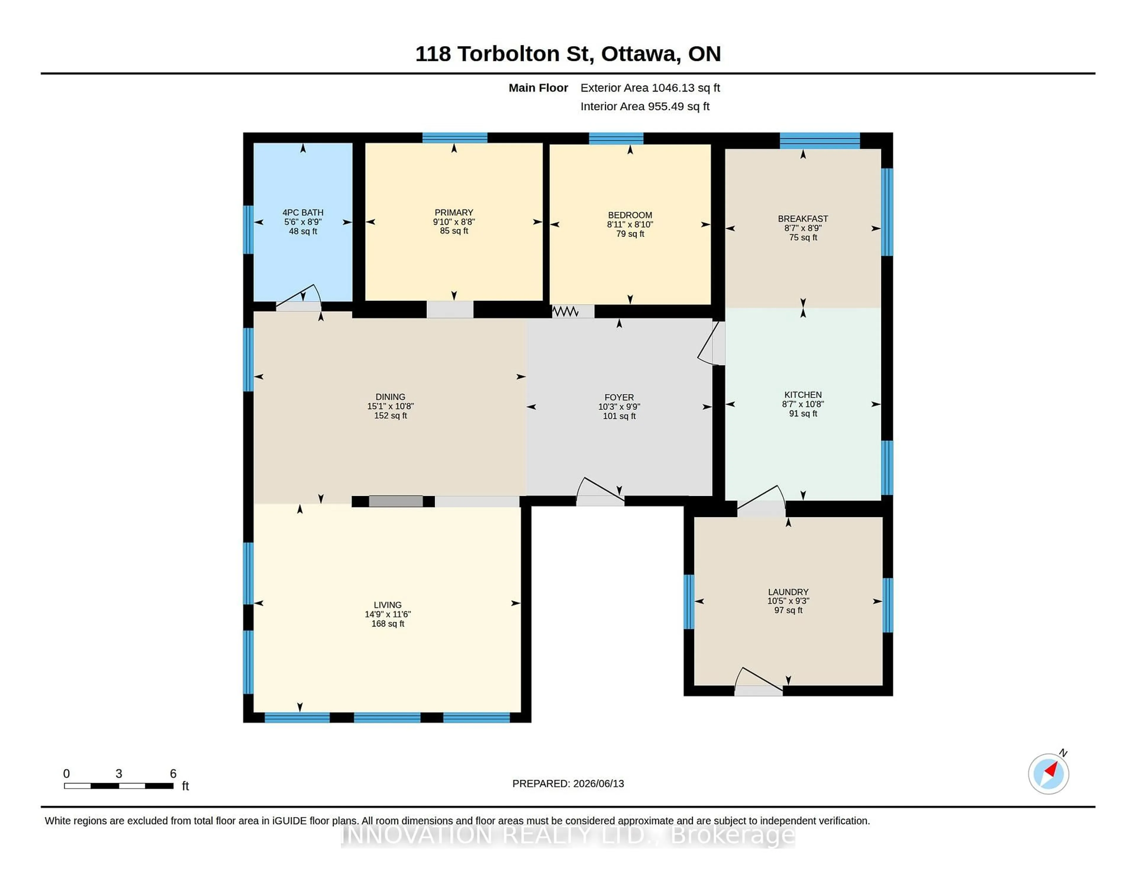Floor plan for 118 Torbolton St, Ottawa Ontario K0A 3M0