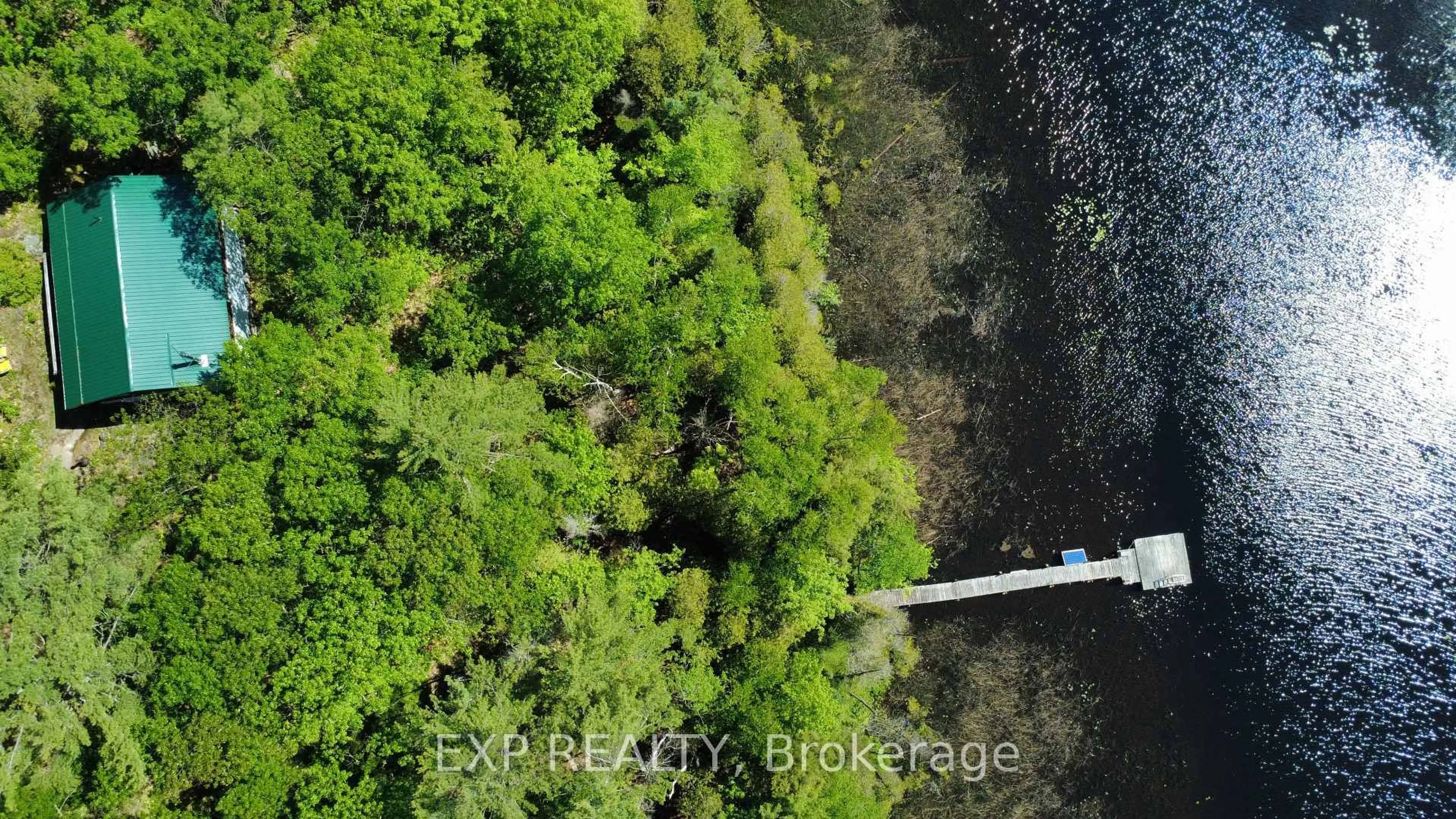 A pic from outside/outdoor area/front of a property/back of a property/a pic from drone, water/lake/river/ocean view for 0 Betty Crt, Coe Hill Ontario K0L 1P0