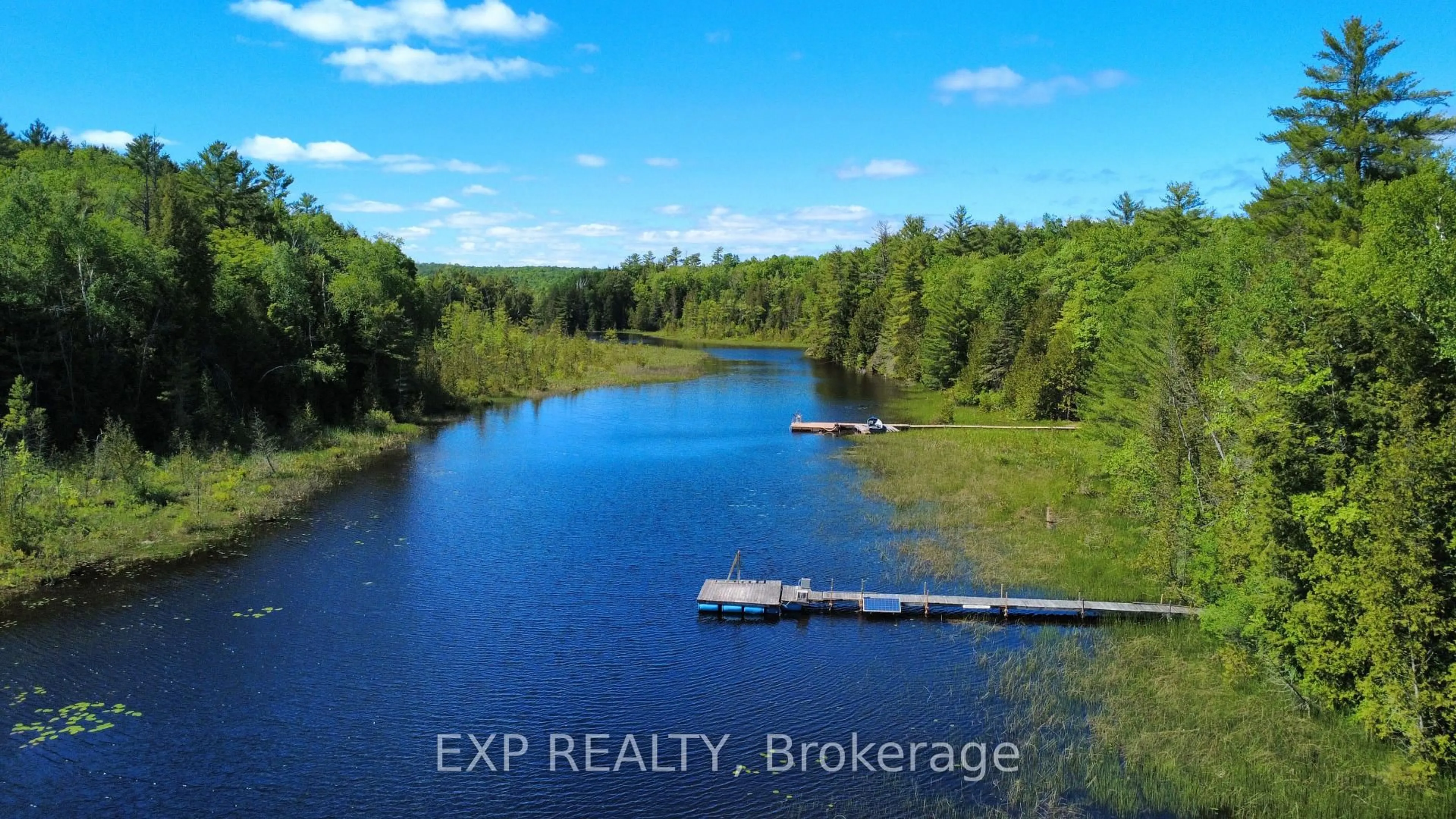 A pic from outside/outdoor area/front of a property/back of a property/a pic from drone, water/lake/river/ocean view for 0 Betty Crt, Coe Hill Ontario K0L 1P0