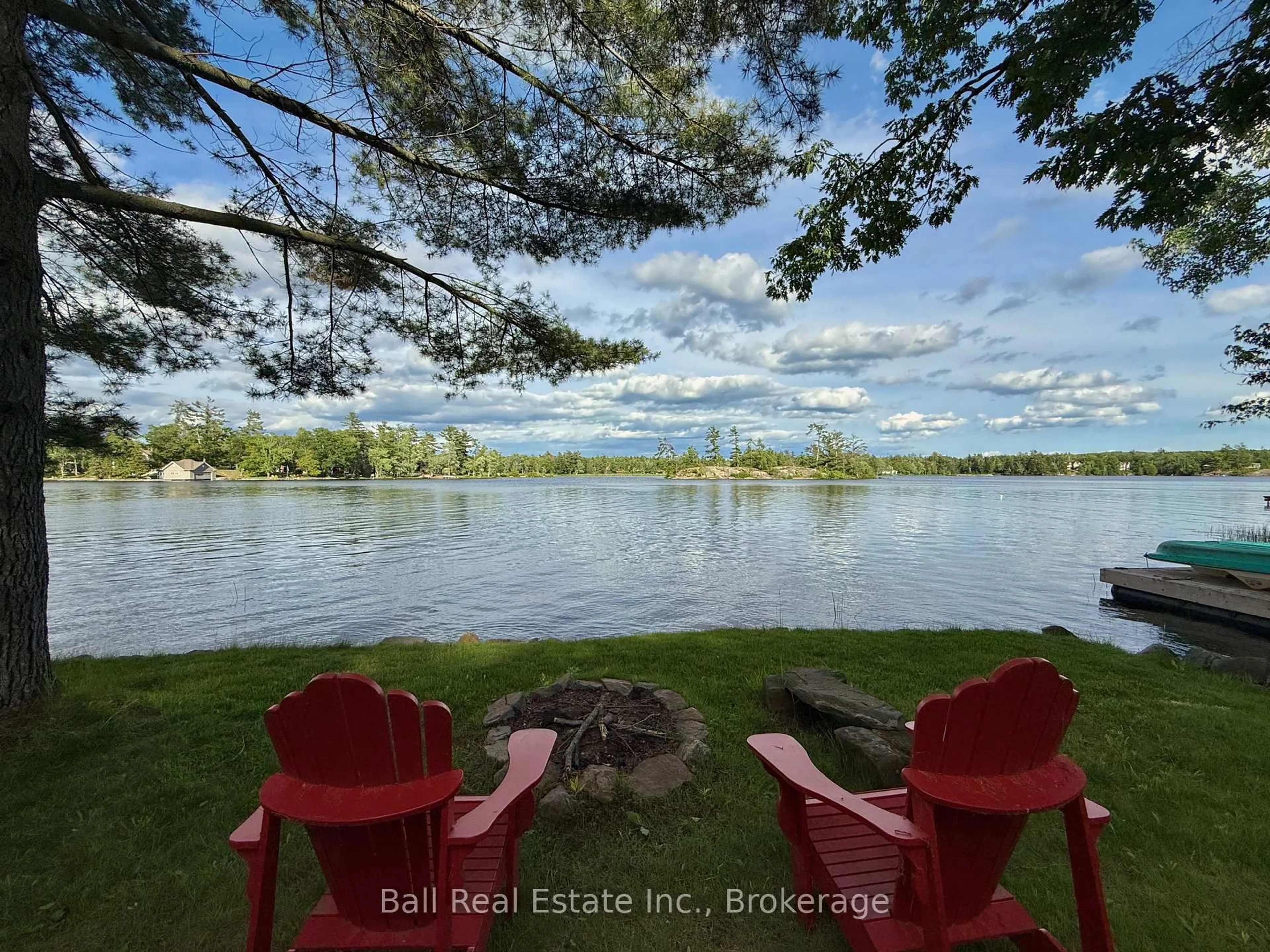 Patio, water/lake/river/ocean view for 1855 South Bayshore Rd, Douro-Dummer Ontario K0L 2H0