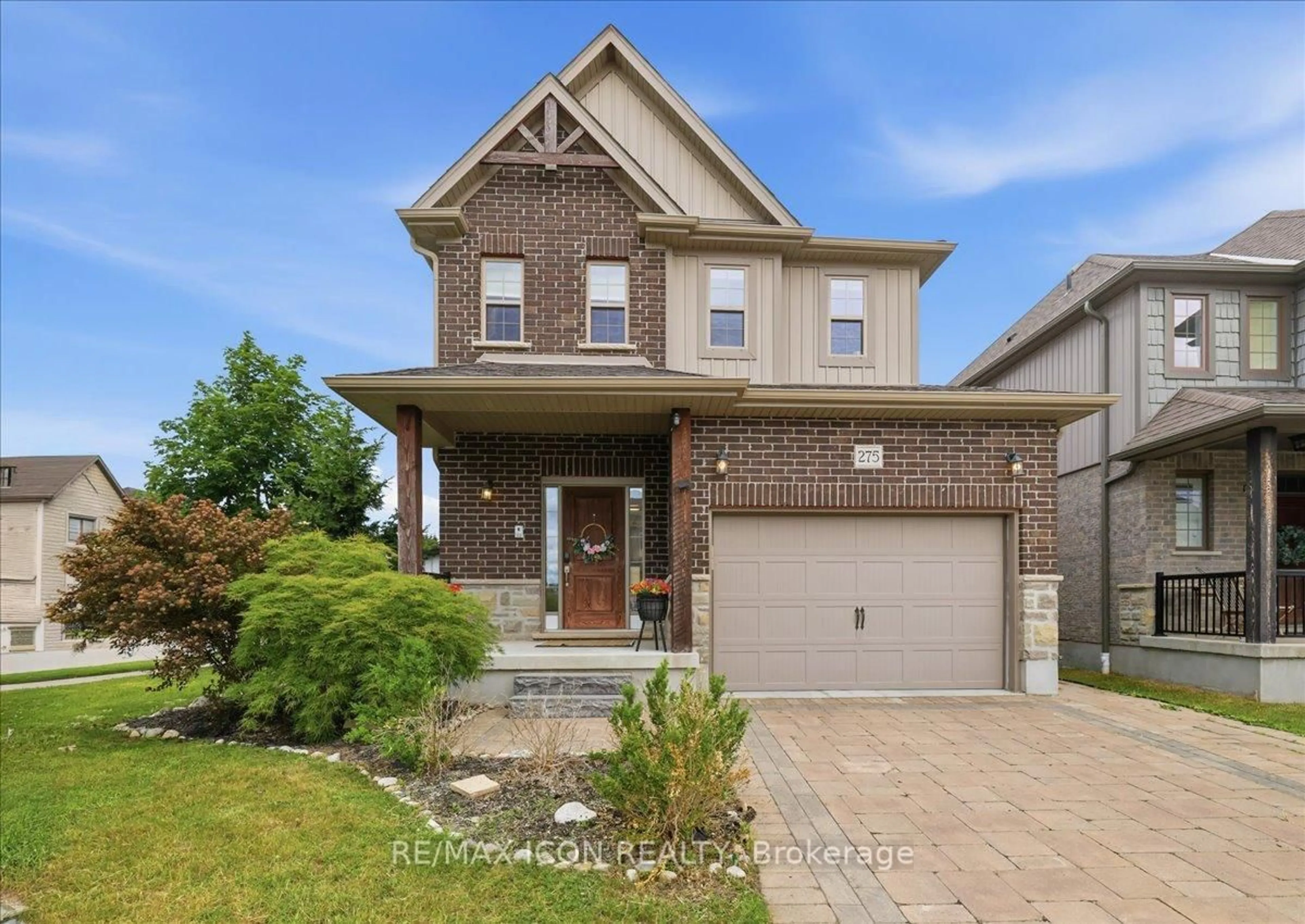 Home with brick exterior material, street for 275 Falconridge Dr, Kitchener Ontario N2K 0C5