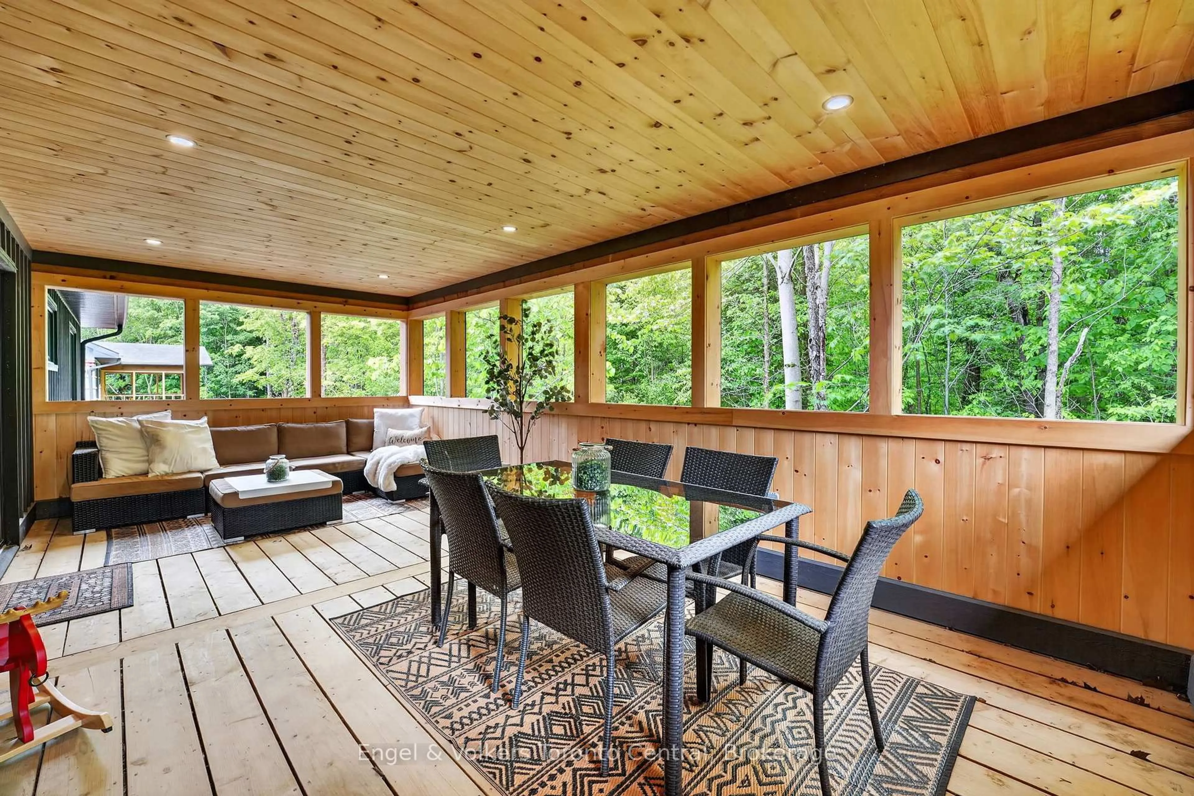 Patio, forest/trees view for 1093 Highway 141 Dr, Seguin Ontario P2A 2W8