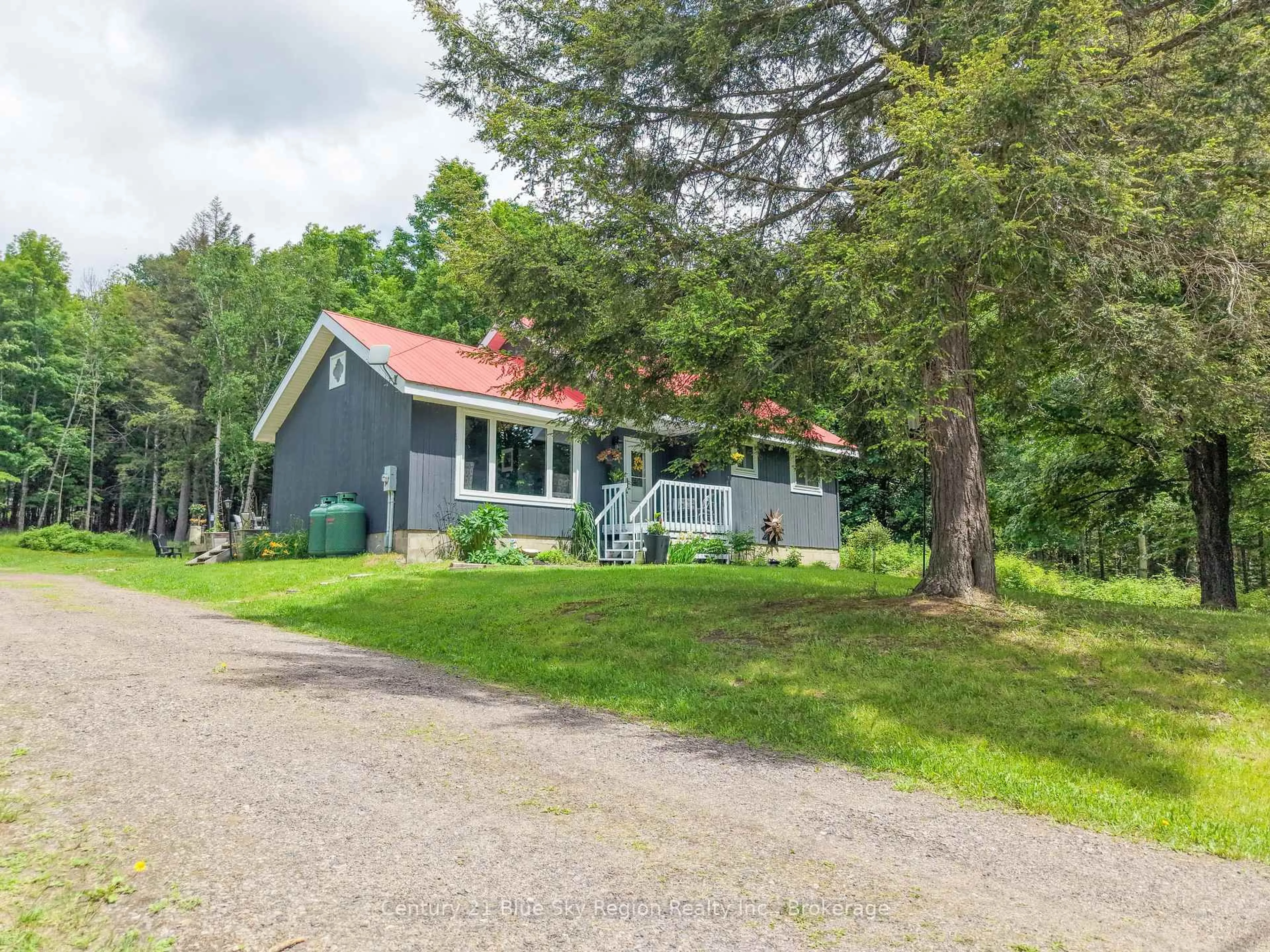 A pic from outside/outdoor area/front of a property/back of a property/a pic from drone, street for 349 Guillemette Rd, East Ferris Ontario P0H 1K0