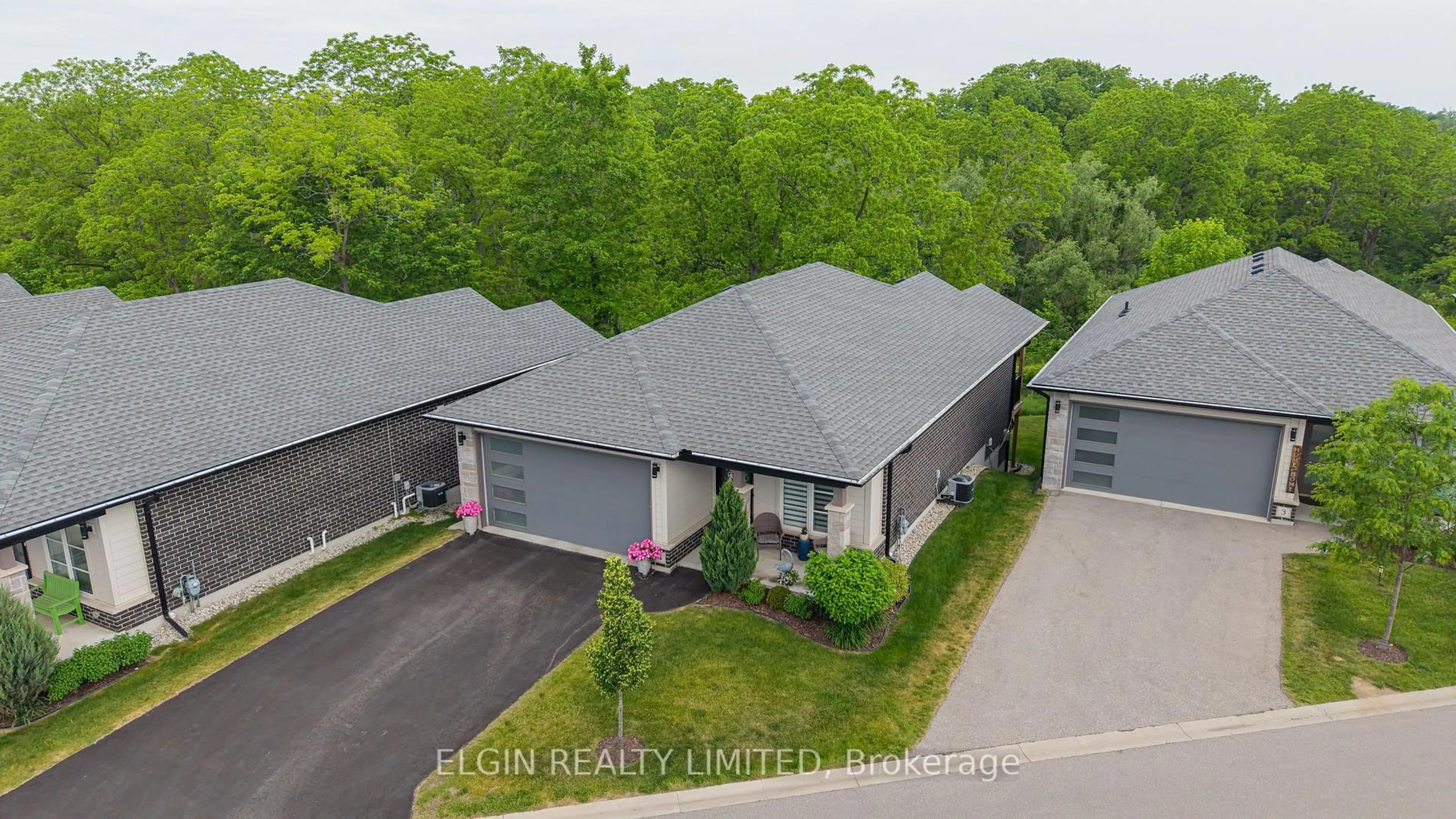 A pic from outside/outdoor area/front of a property/back of a property/a pic from drone, street for 10-4 McPherson Crt, Central Elgin Ontario N5P 0E6