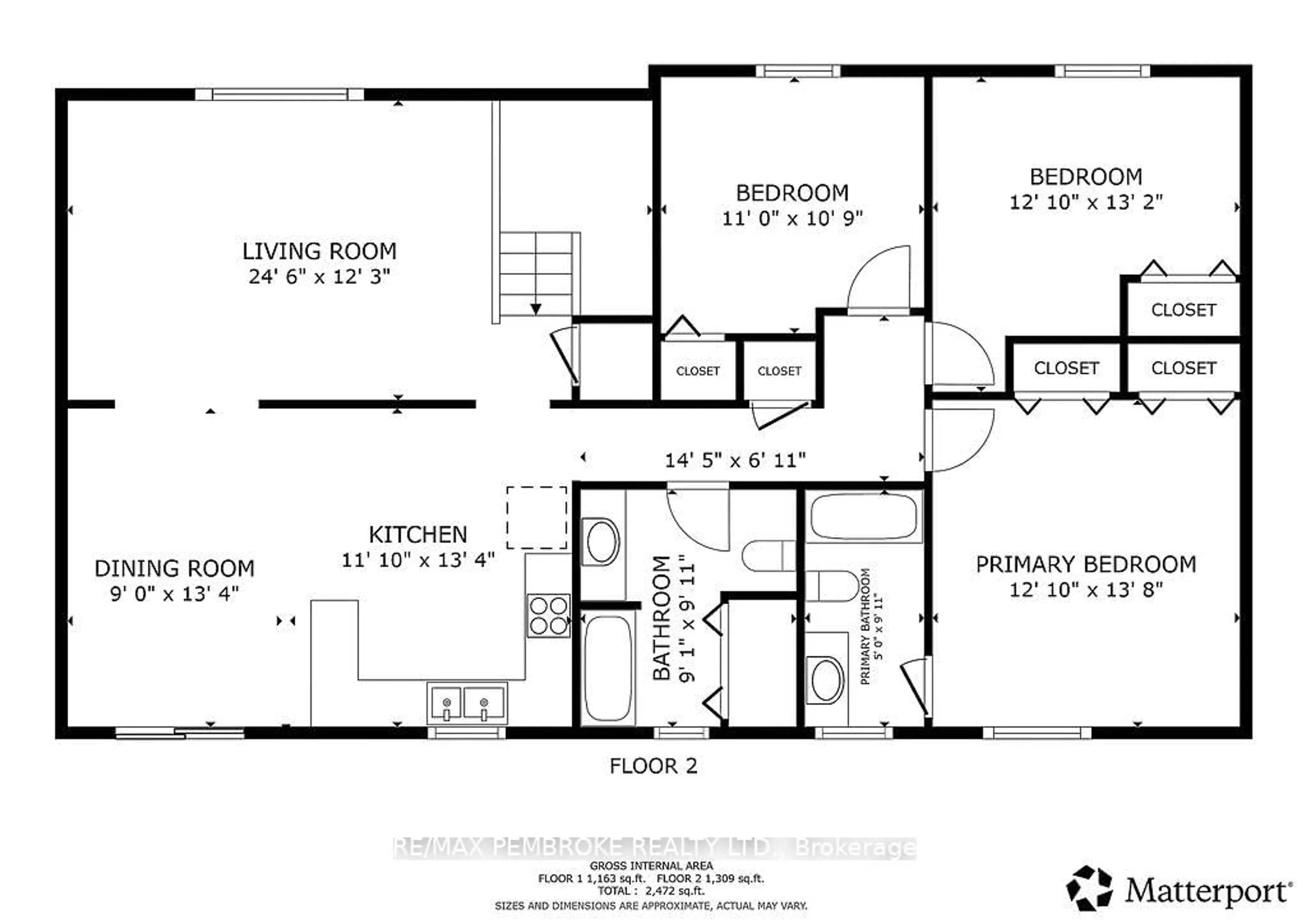 Floor plan for 280 Carla St, Petawawa Ontario K8H 3L8
