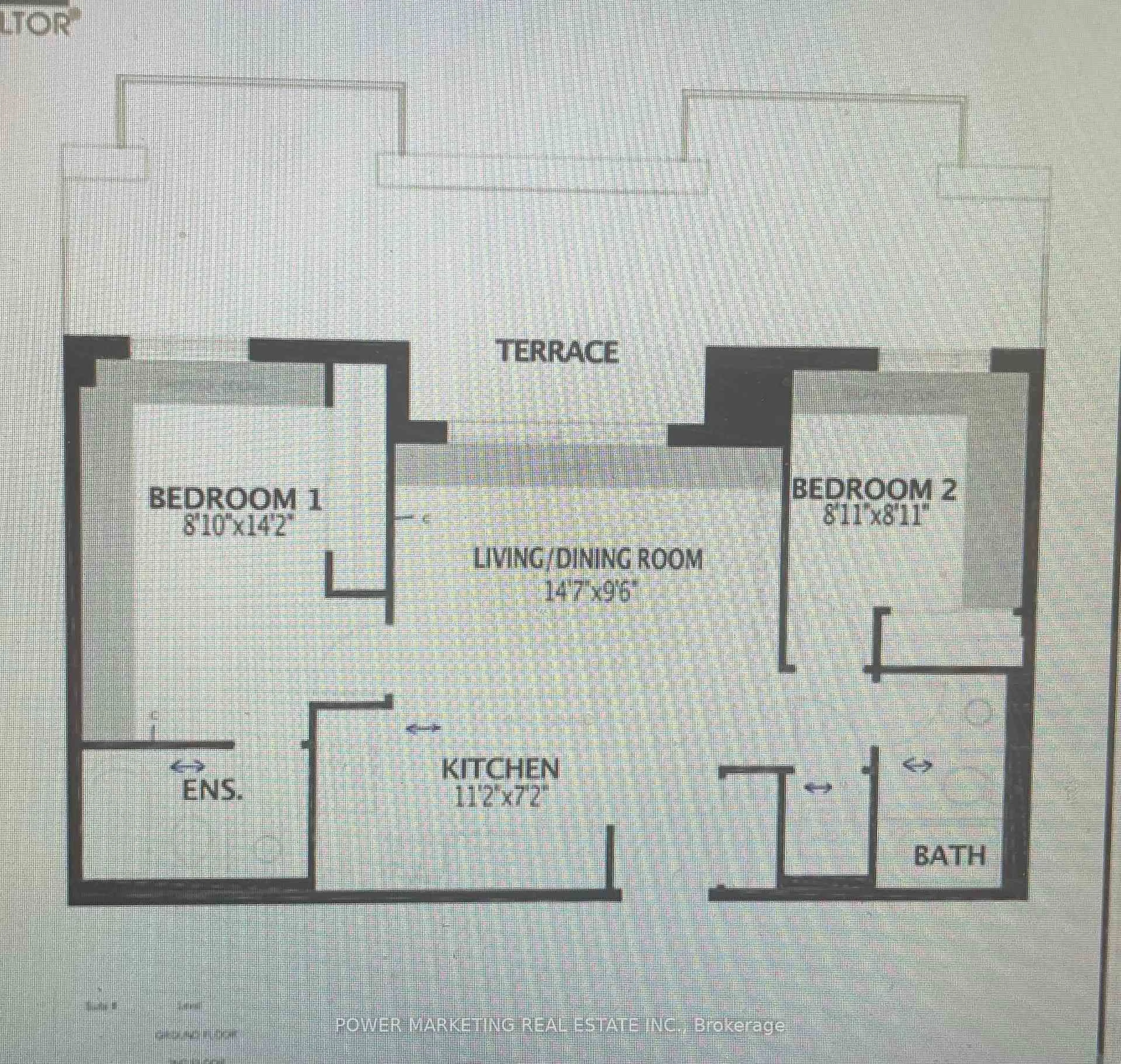 Floor plan for 397 Codds Rd #509, Ottawa Ontario K1K 5C7
