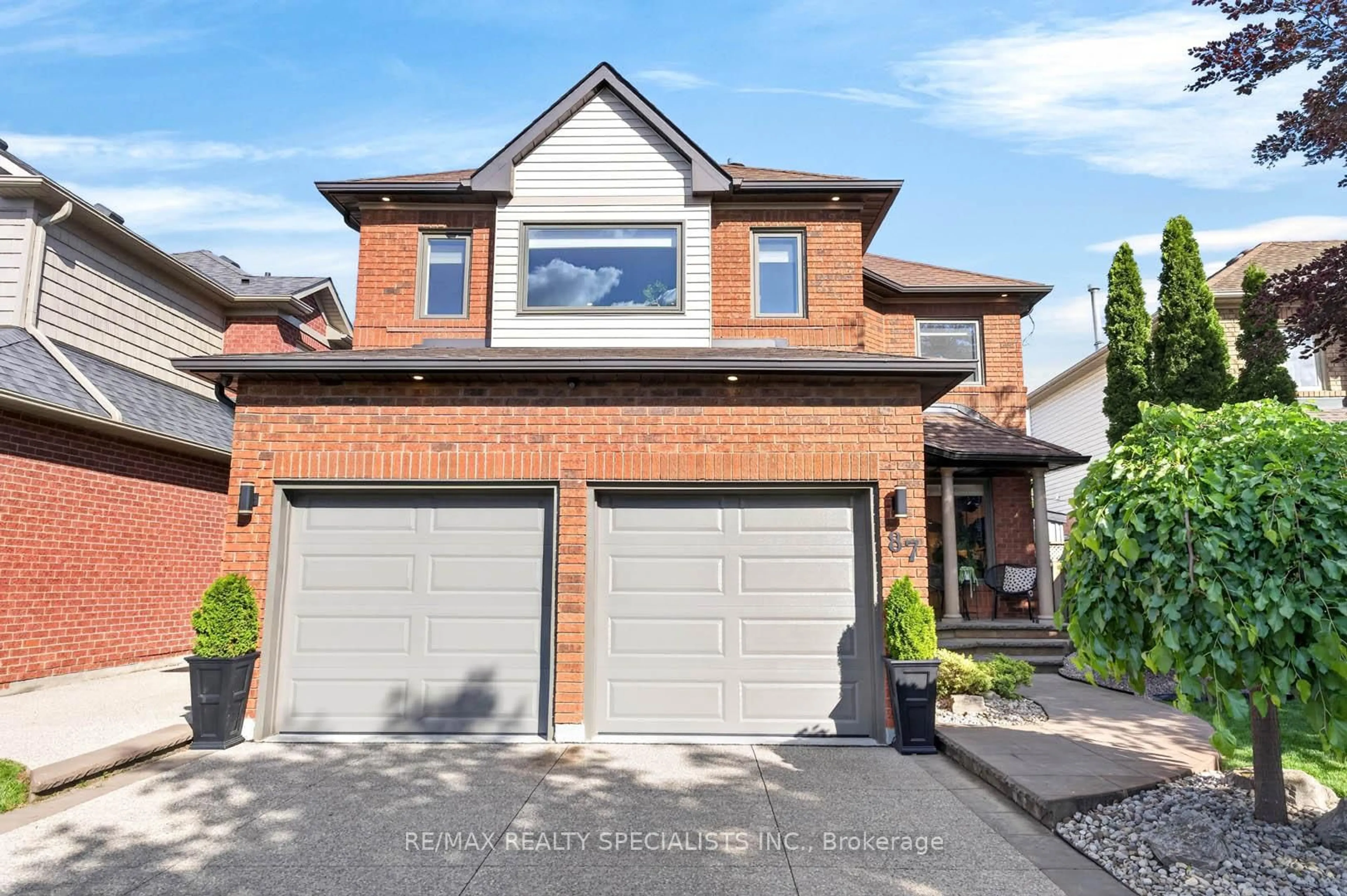 Home with brick exterior material, street for 87 Chatsworth Cres, Hamilton Ontario L8B 0N7