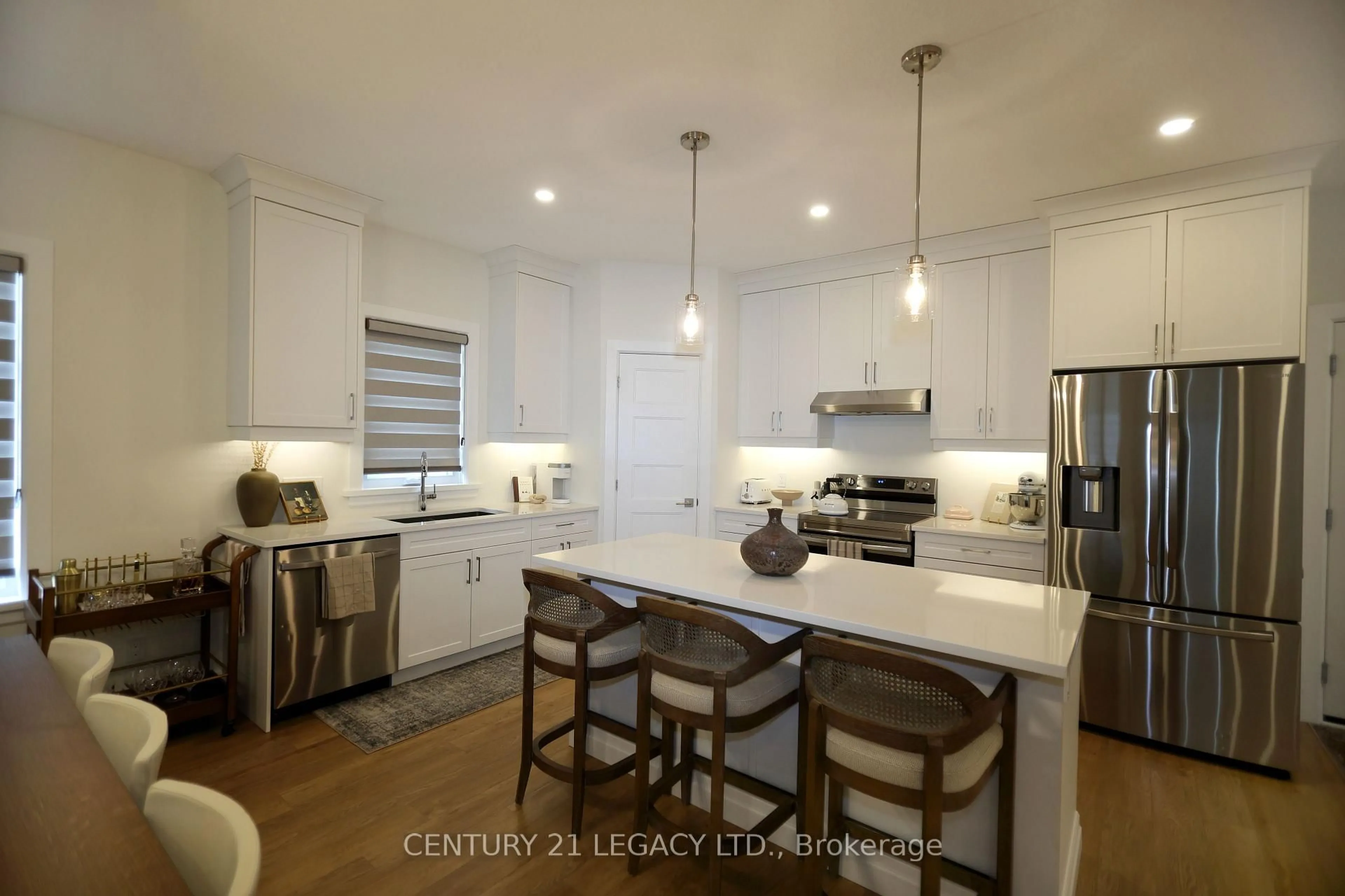 Open concept kitchen, ceramic/tile floor for 675 Winchester Ave, North Perth Ontario N4W 0J9