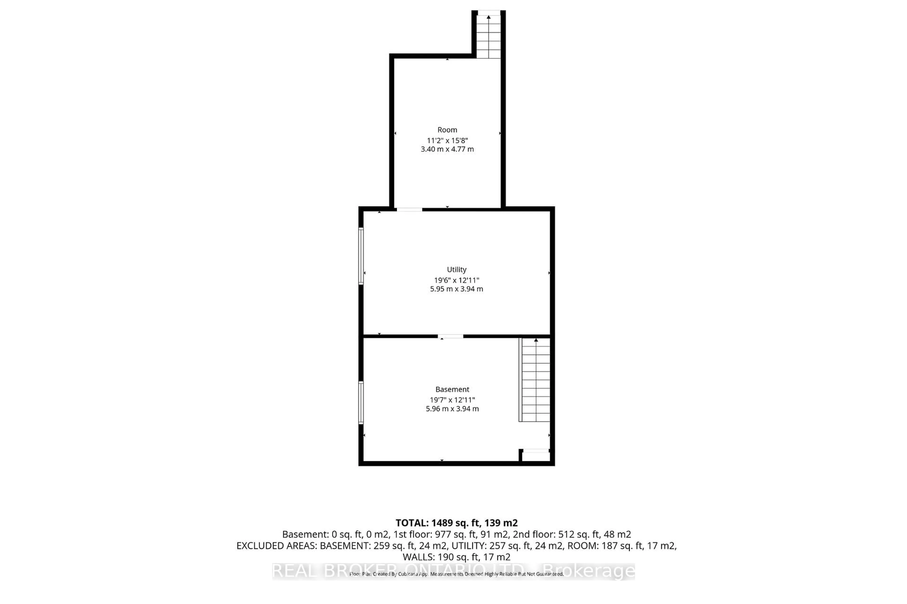 Floor plan for 440 Duke St, Kitchener Ontario N2H 3Y8