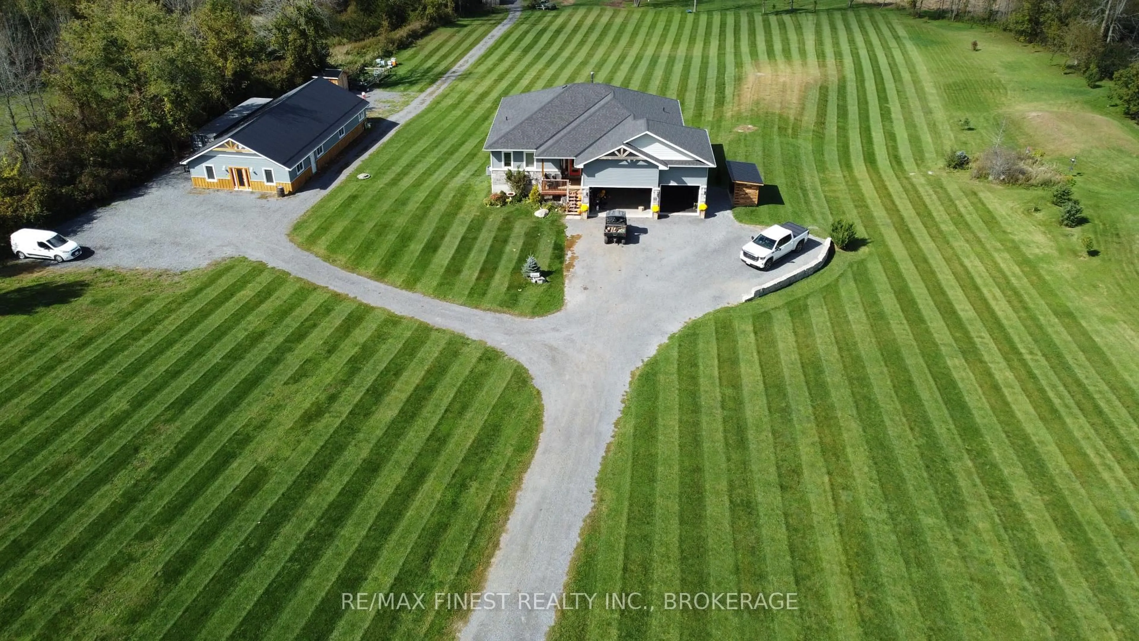 A pic from outside/outdoor area/front of a property/back of a property/a pic from drone, unknown for 923 Maple Rd, Bissett Creek Ontario K0H 2H0