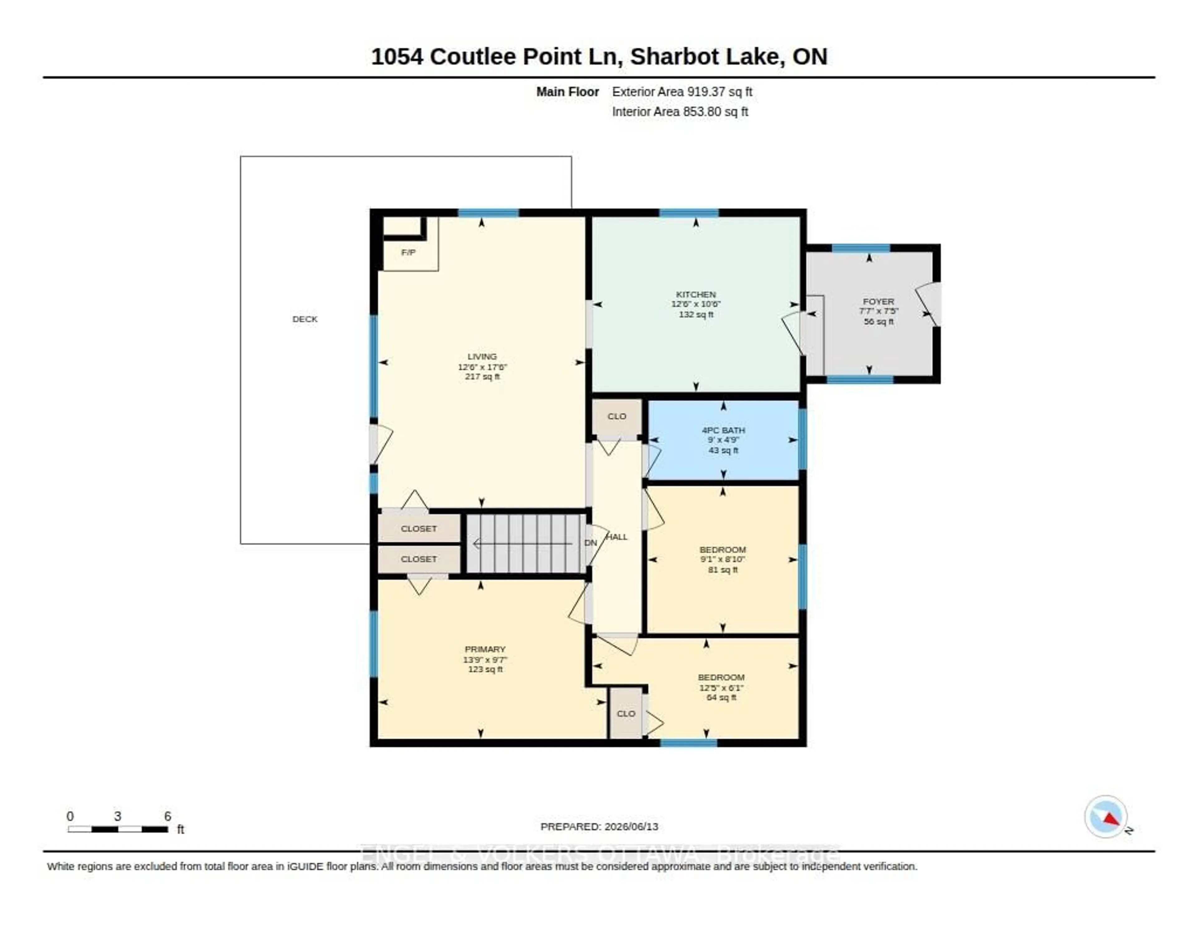 Floor plan for 1054 Coutlee Point Lane, Sharbot Lake Ontario K0H 2P0