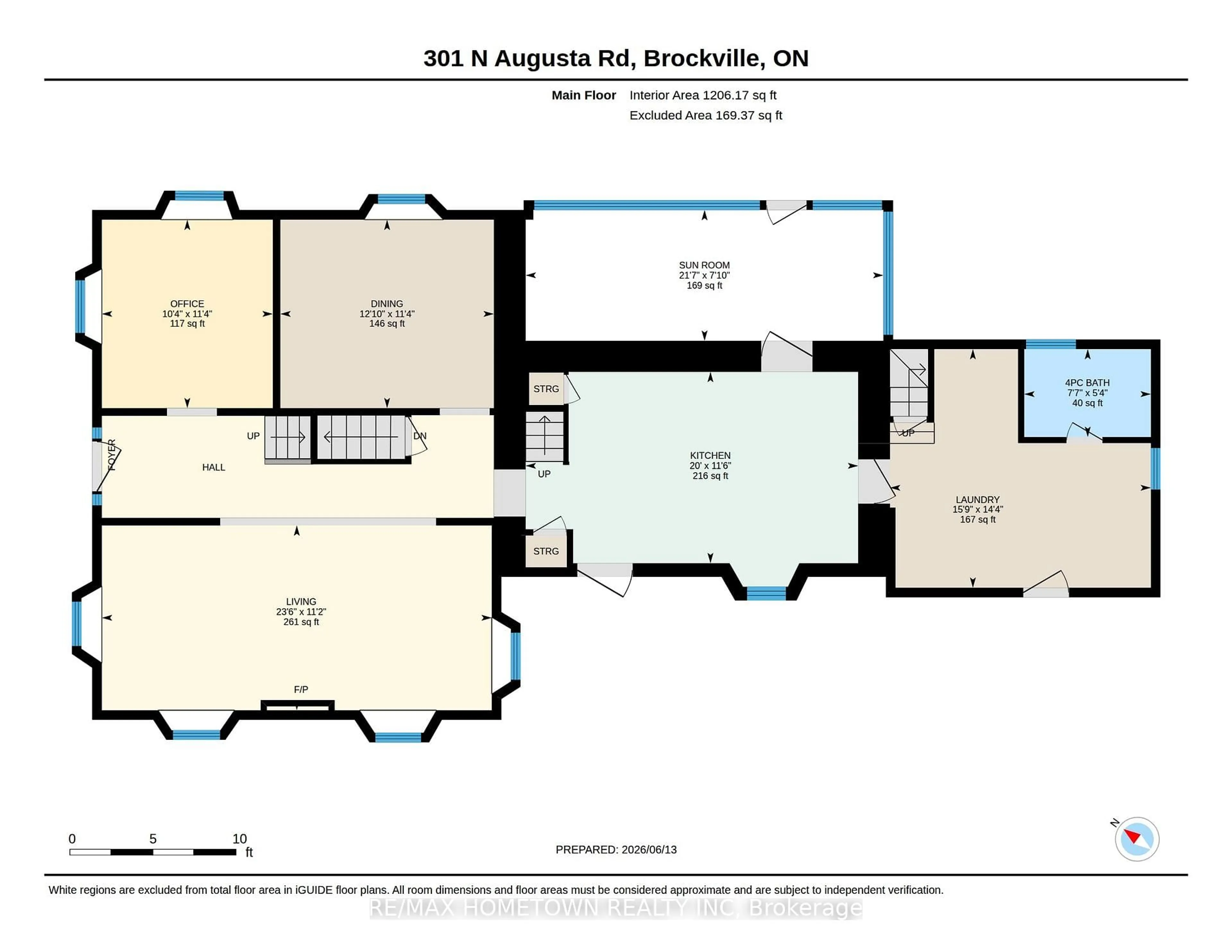 Floor plan for 301 North Augusta Rd, Brockville Ontario K6V 2Y3