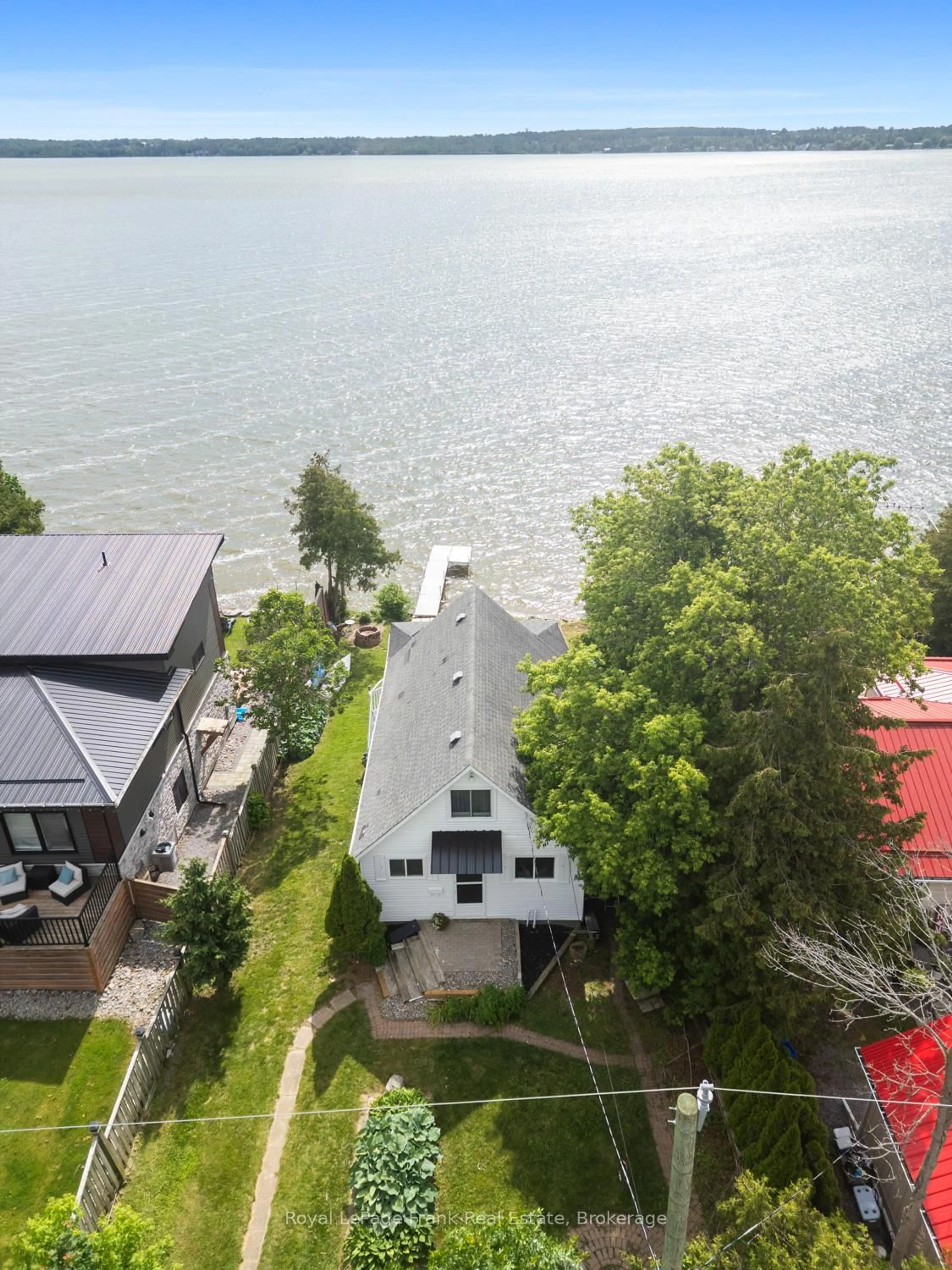 A pic from outside/outdoor area/front of a property/back of a property/a pic from drone, water/lake/river/ocean view for 36 Wakeford Rd, Kawartha Lakes Ontario K0M 2C0