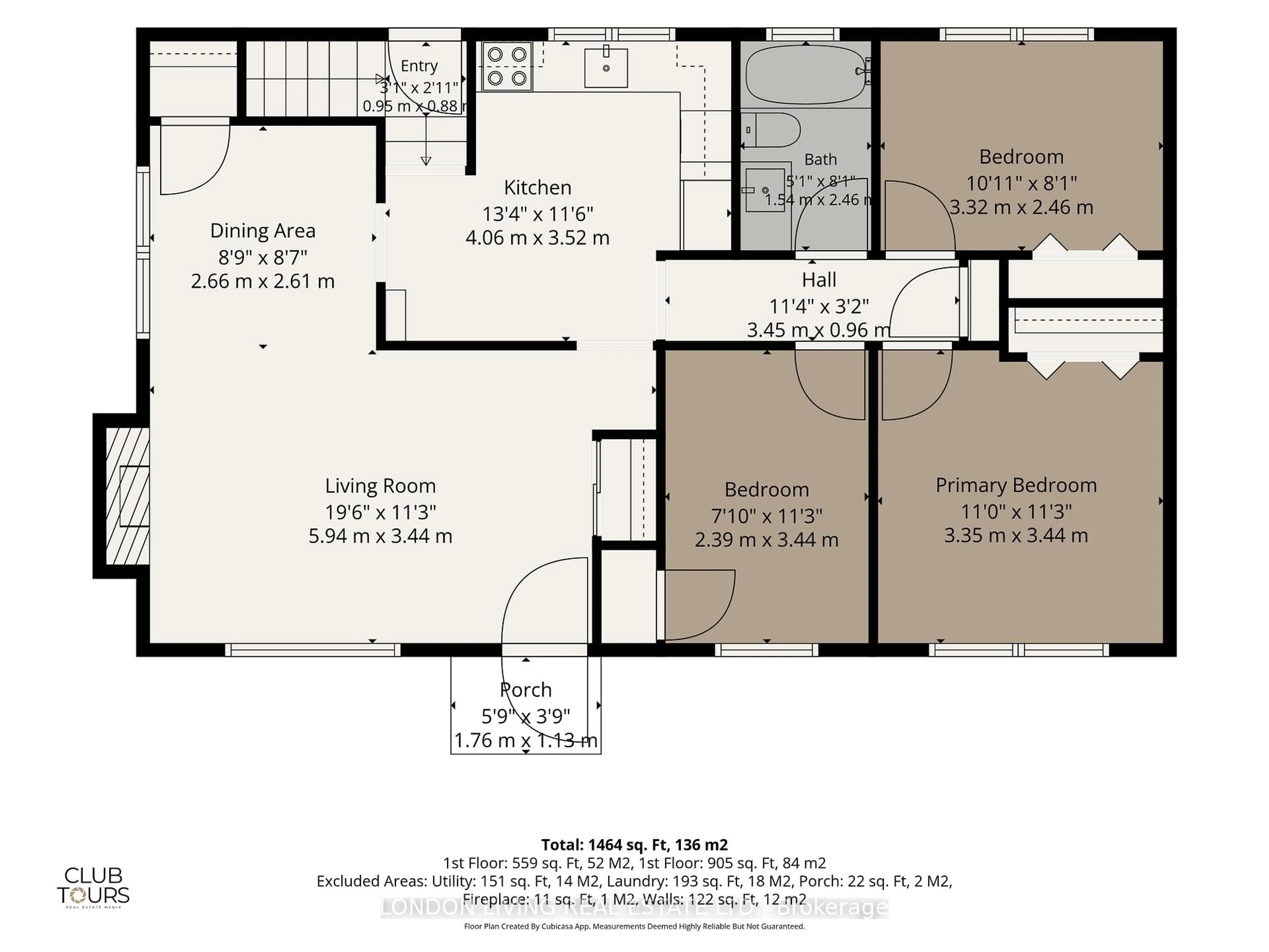 Floor plan for 549 Ridgewood Cres, London South Ontario N6J 3J1