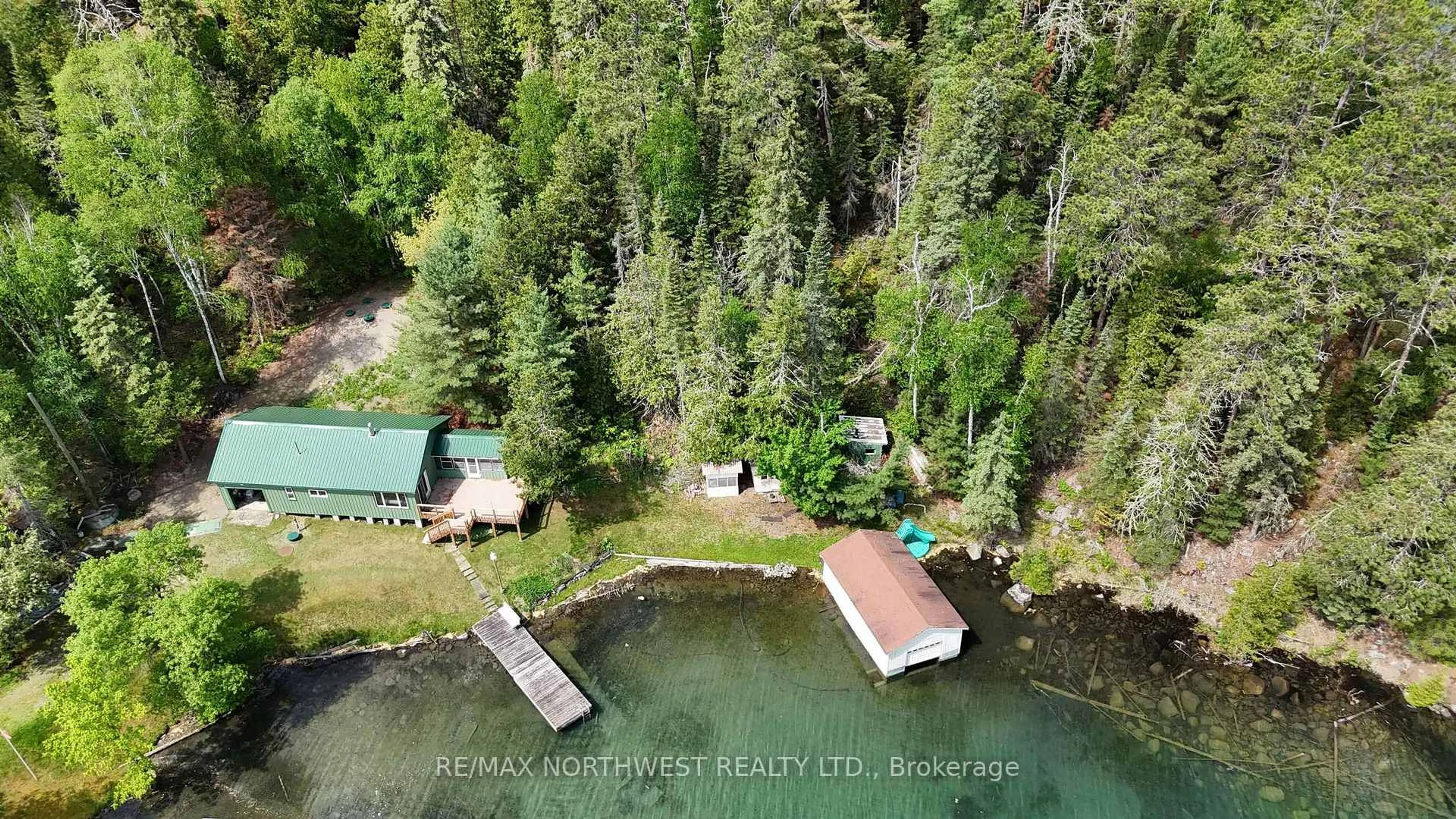 A pic from outside/outdoor area/front of a property/back of a property/a pic from drone, water/lake/river/ocean view for 2804 GRANDPA TOLEN'S ROAD CROW LAKE, Sioux Narrows-Nestor Falls Ontario P0X 1K0