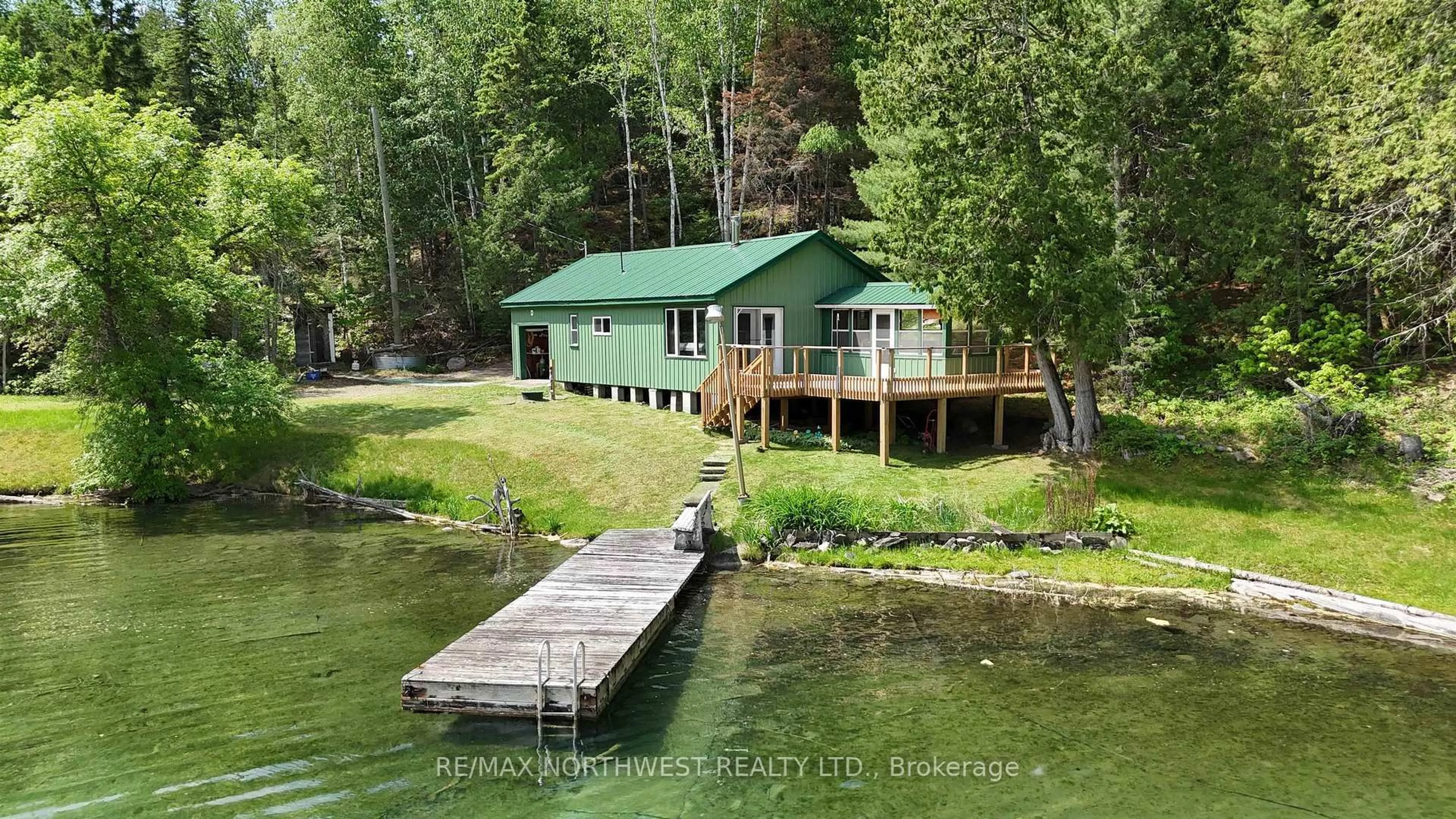A pic from outside/outdoor area/front of a property/back of a property/a pic from drone, water/lake/river/ocean view for 2804 GRANDPA TOLEN'S ROAD CROW LAKE, Sioux Narrows-Nestor Falls Ontario P0X 1K0