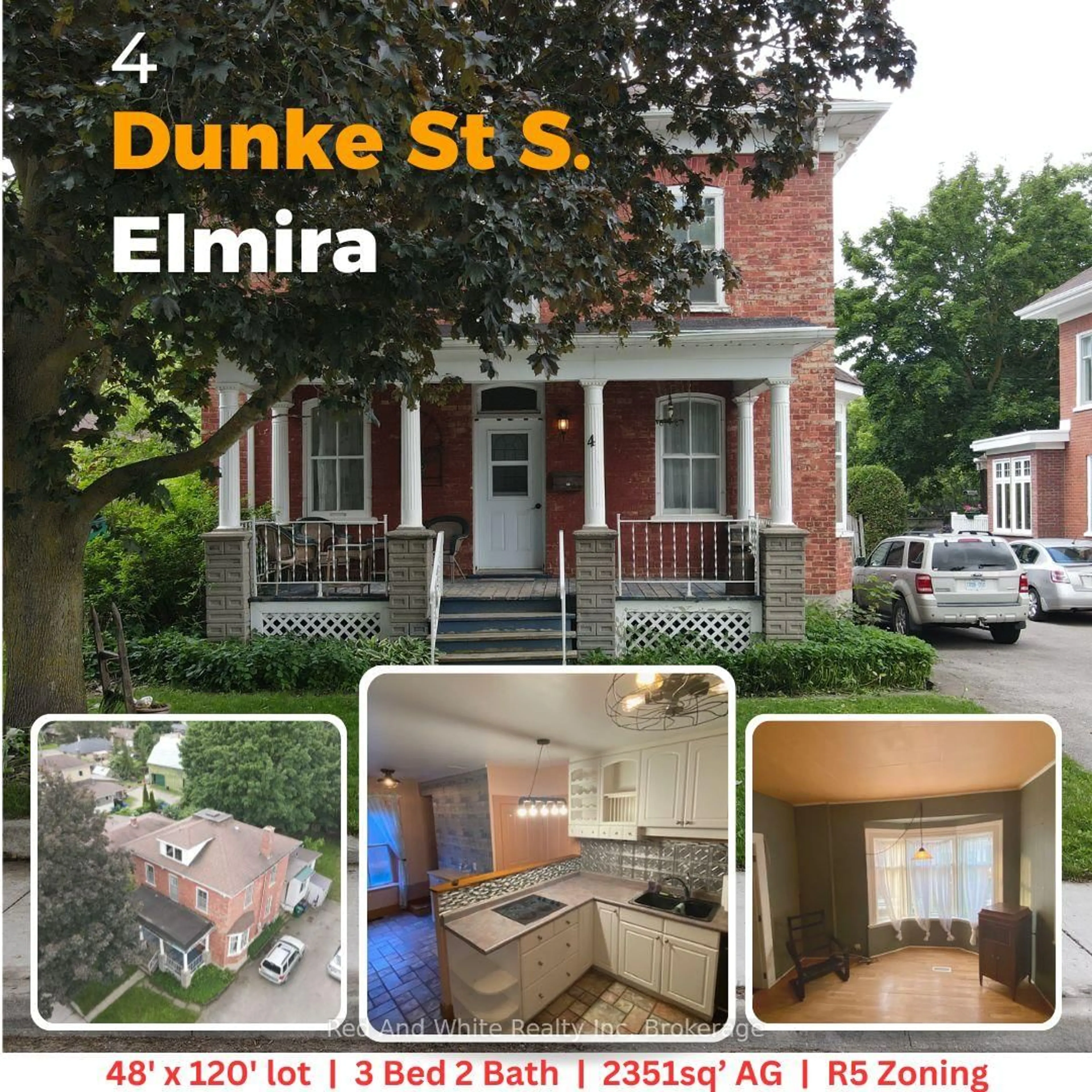 Home with brick exterior material, street for 4 Dunke St, Woolwich Ontario N3B 1Y4