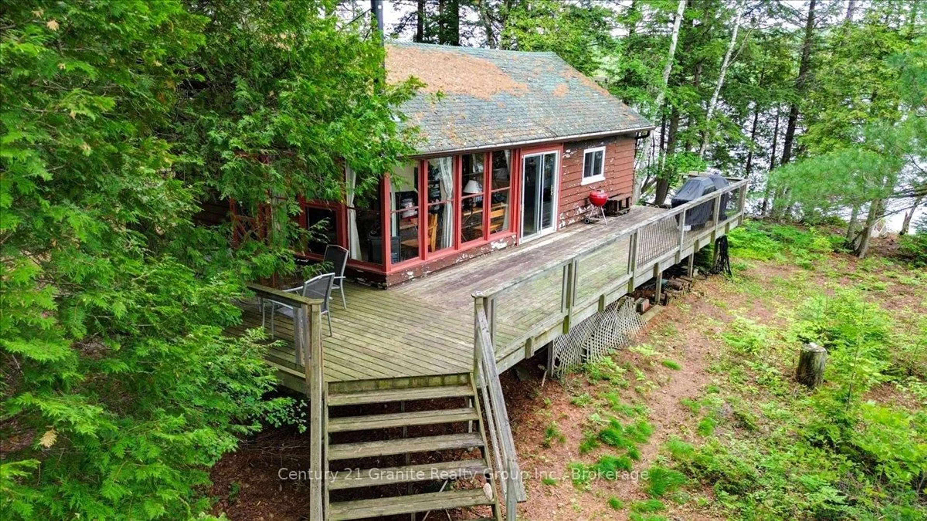 A pic from outside/outdoor area/front of a property/back of a property/a pic from drone, water/lake/river/ocean view for 19400 Upper Paudash-Birch, Highlands East Ontario K0L 1M0