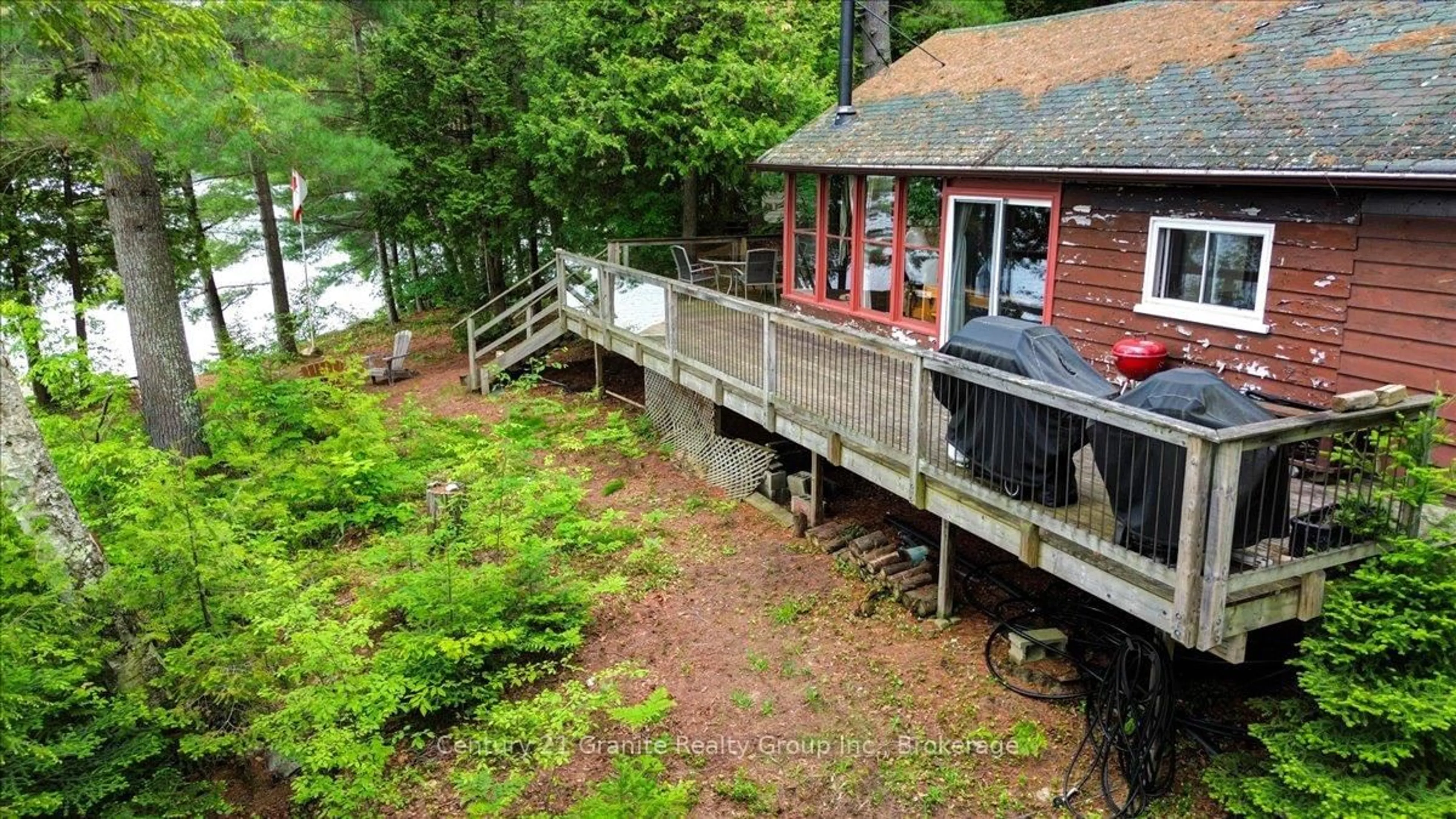 A pic from outside/outdoor area/front of a property/back of a property/a pic from drone, water/lake/river/ocean view for 19400 Upper Paudash-Birch, Highlands East Ontario K0L 1M0