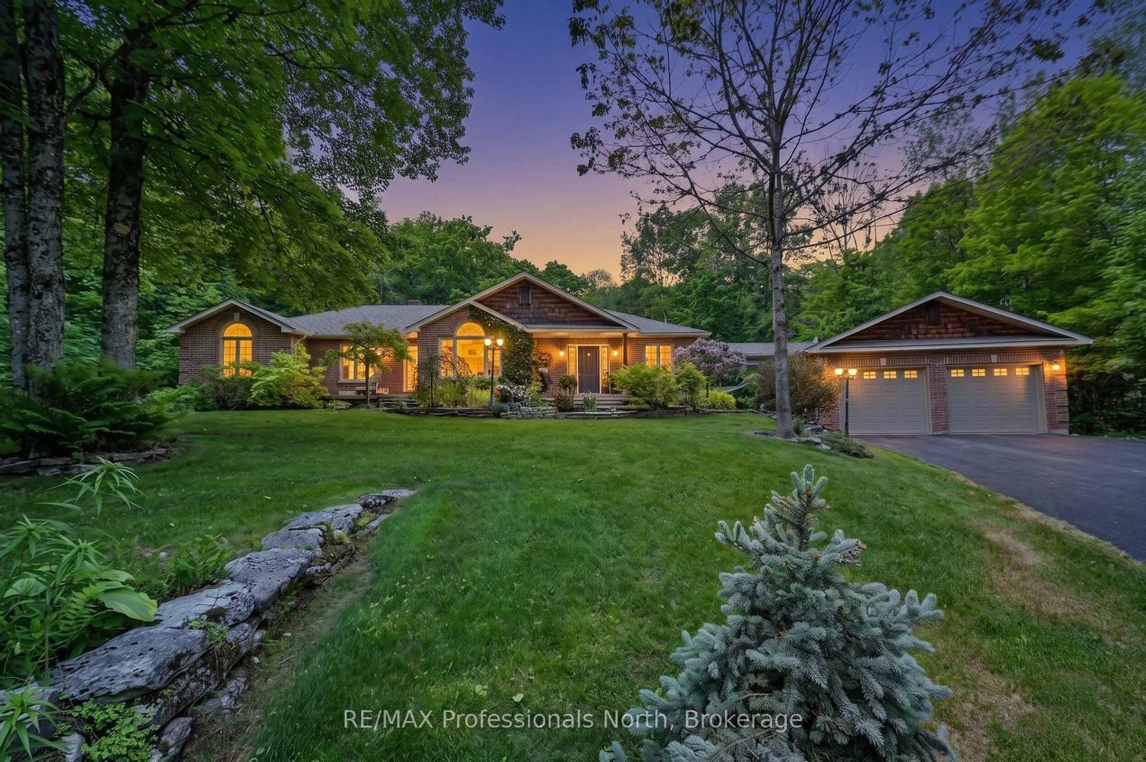 A pic from outside/outdoor area/front of a property/back of a property/a pic from drone, unknown for 1661 Hospitality Rd, Minden Hills Ontario K0M 2K0