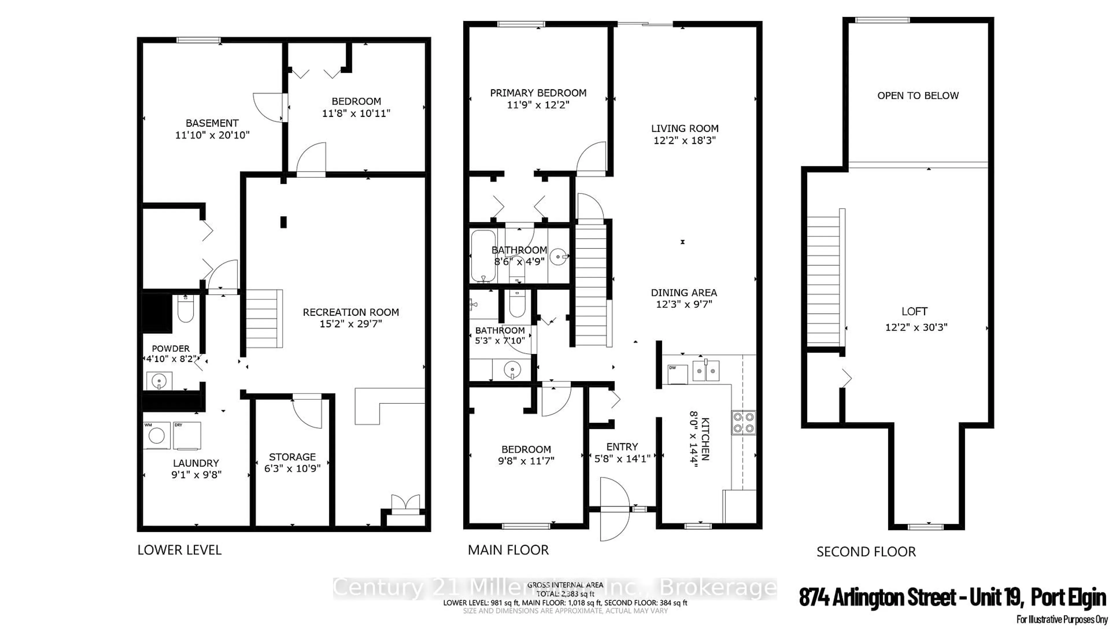 Floor plan for 874 ARLINGTON St #19, Saugeen Shores Ontario N0H 2C4