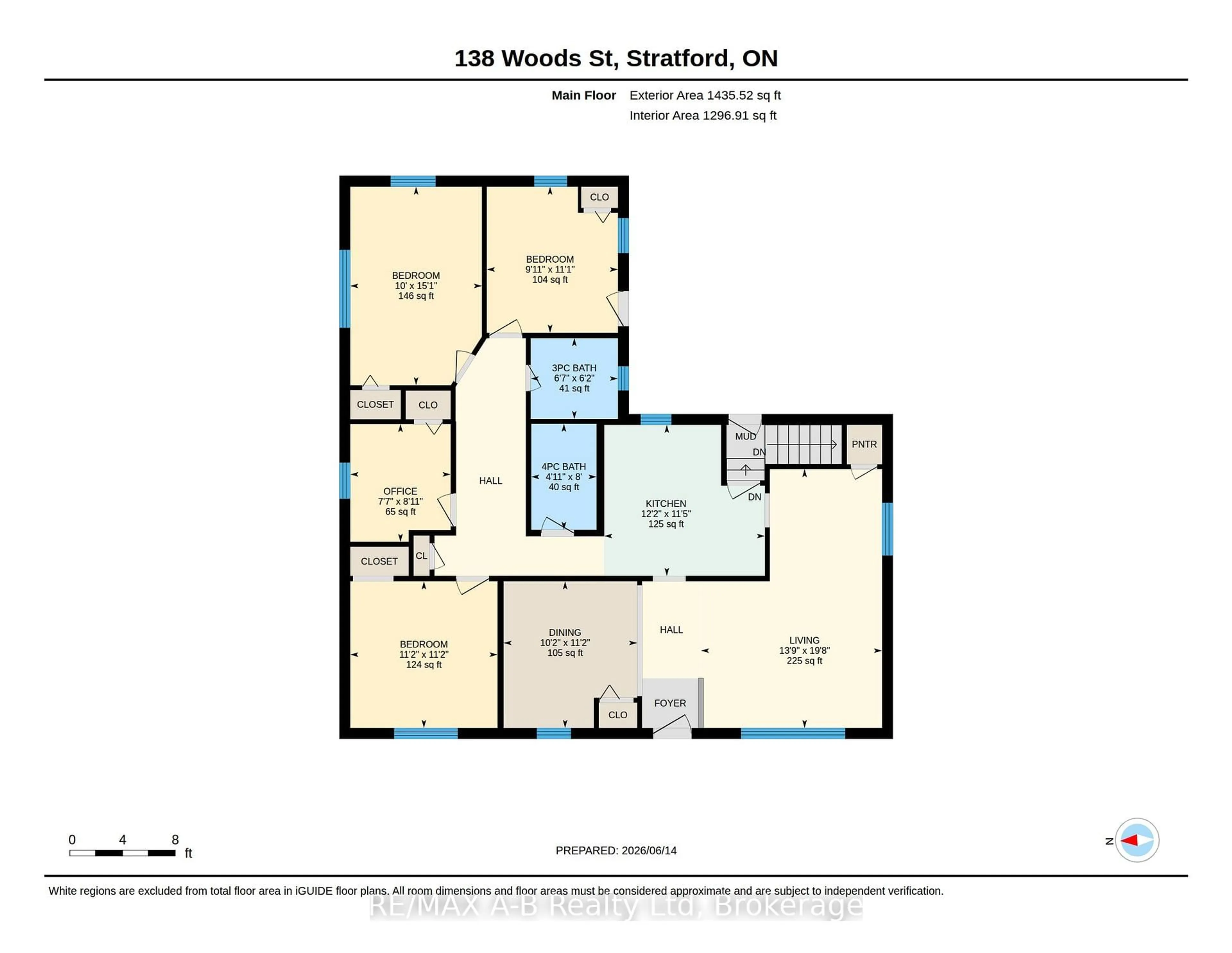 Floor plan for 138 Woods St, Stratford Ontario N5A 1M4