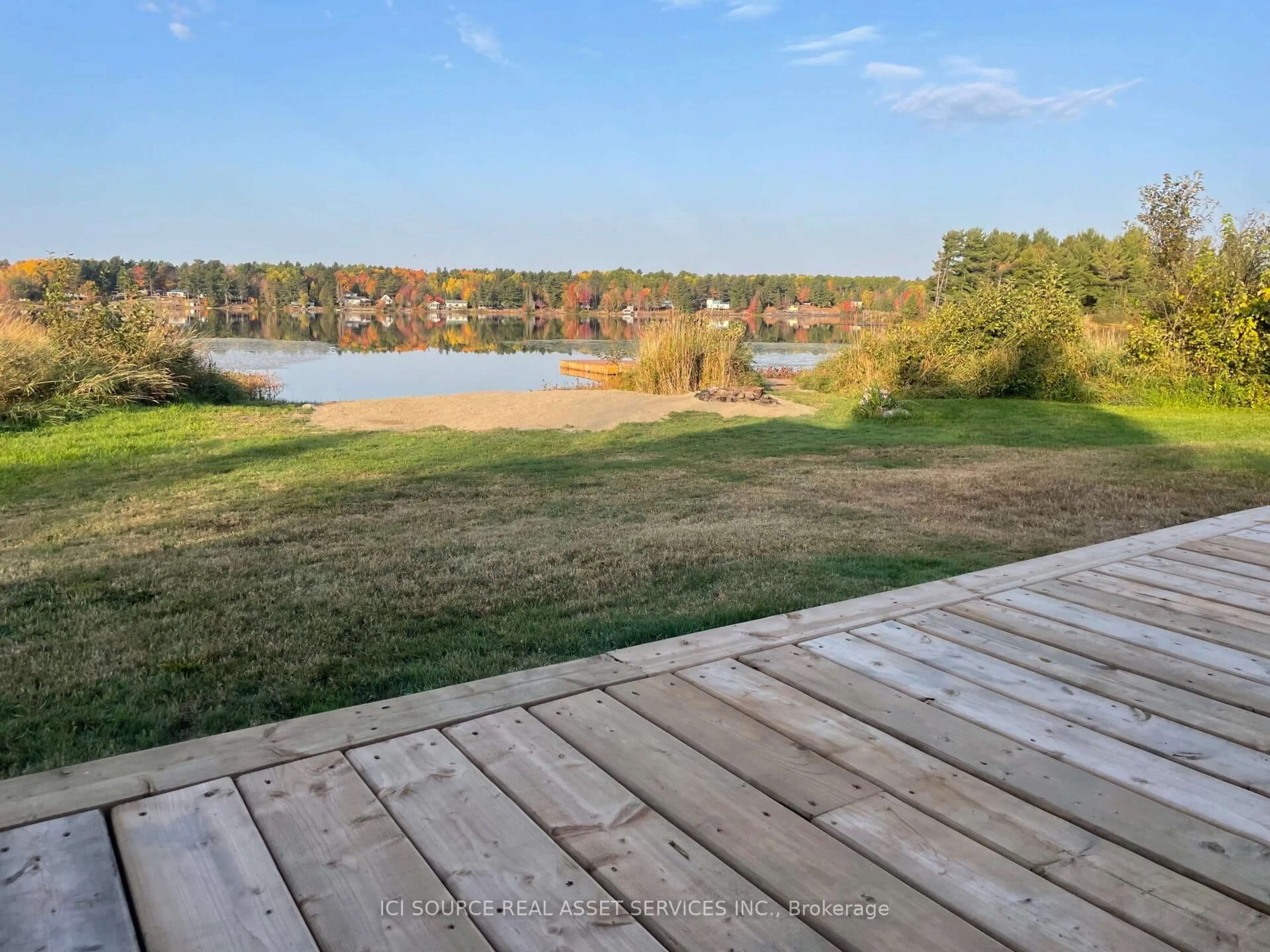 A pic from outside/outdoor area/front of a property/back of a property/a pic from drone, water/lake/river/ocean view for 596C Ham Lake Rd, Killarney Ontario P0M 1A0