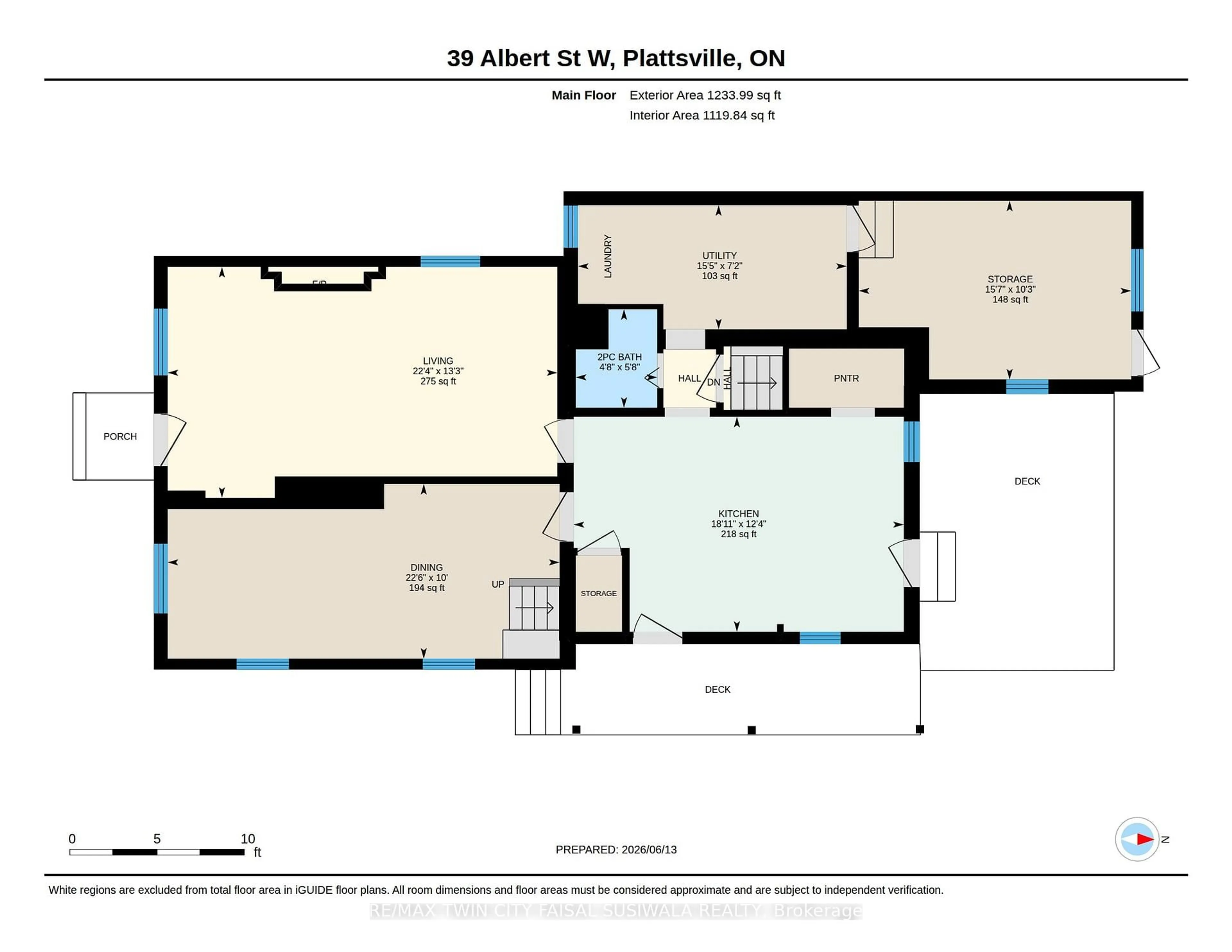 Floor plan for 39 Albert St, Blandford-Blenheim Ontario N0J 1S0