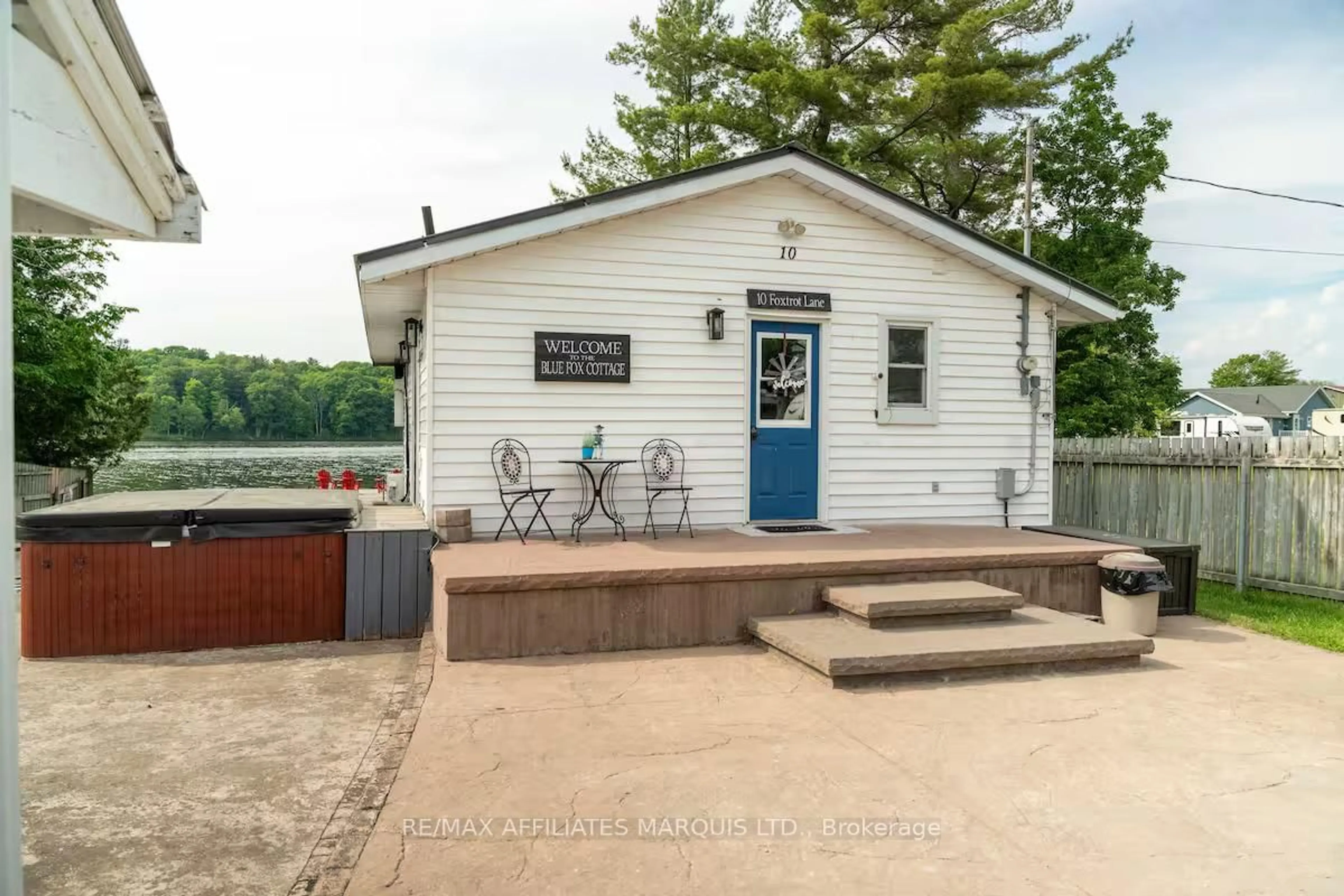 Patio, water/lake/river/ocean view for 10 Foxtrot Lane, Front of Yonge Ontario K0E 1R0