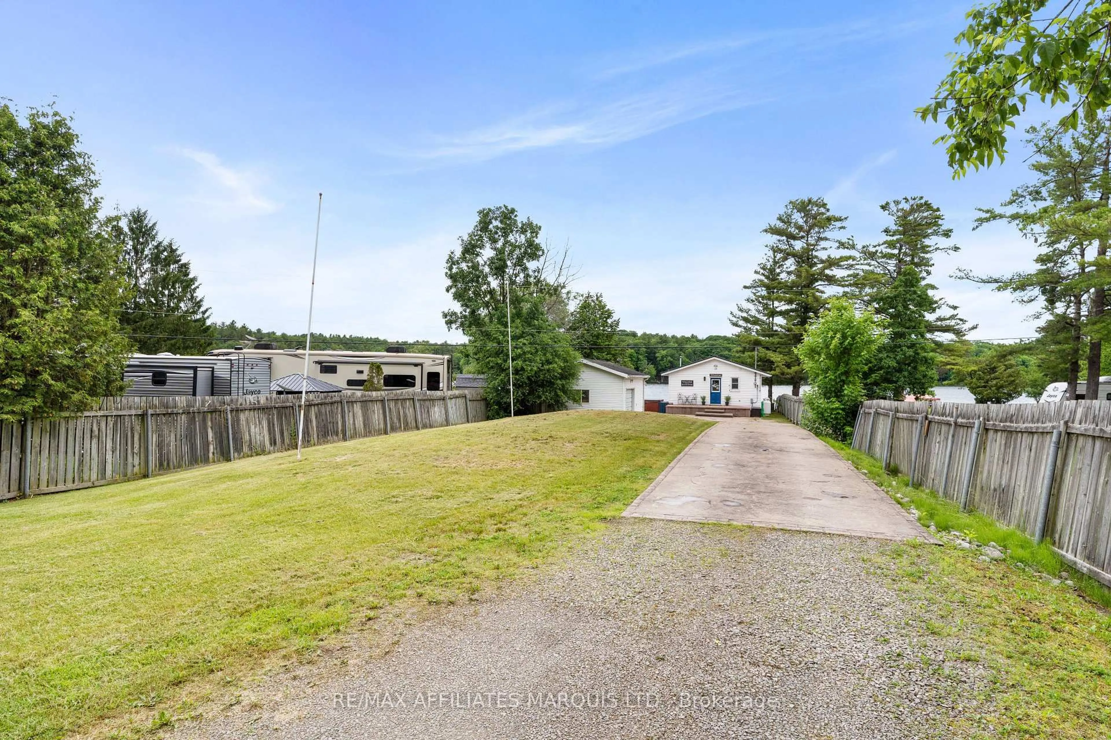 A pic from outside/outdoor area/front of a property/back of a property/a pic from drone, water/lake/river/ocean view for 10 Foxtrot Lane, Front of Yonge Ontario K0E 1R0
