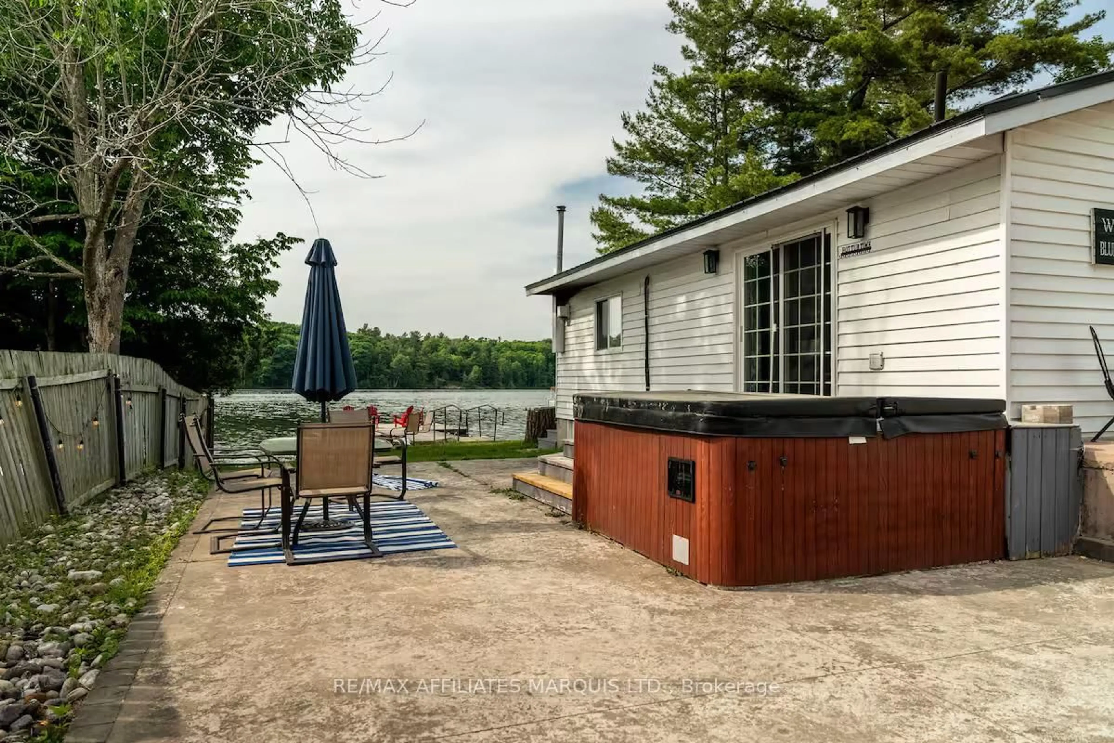 Patio, water/lake/river/ocean view for 10 Foxtrot Lane, Front of Yonge Ontario K0E 1R0