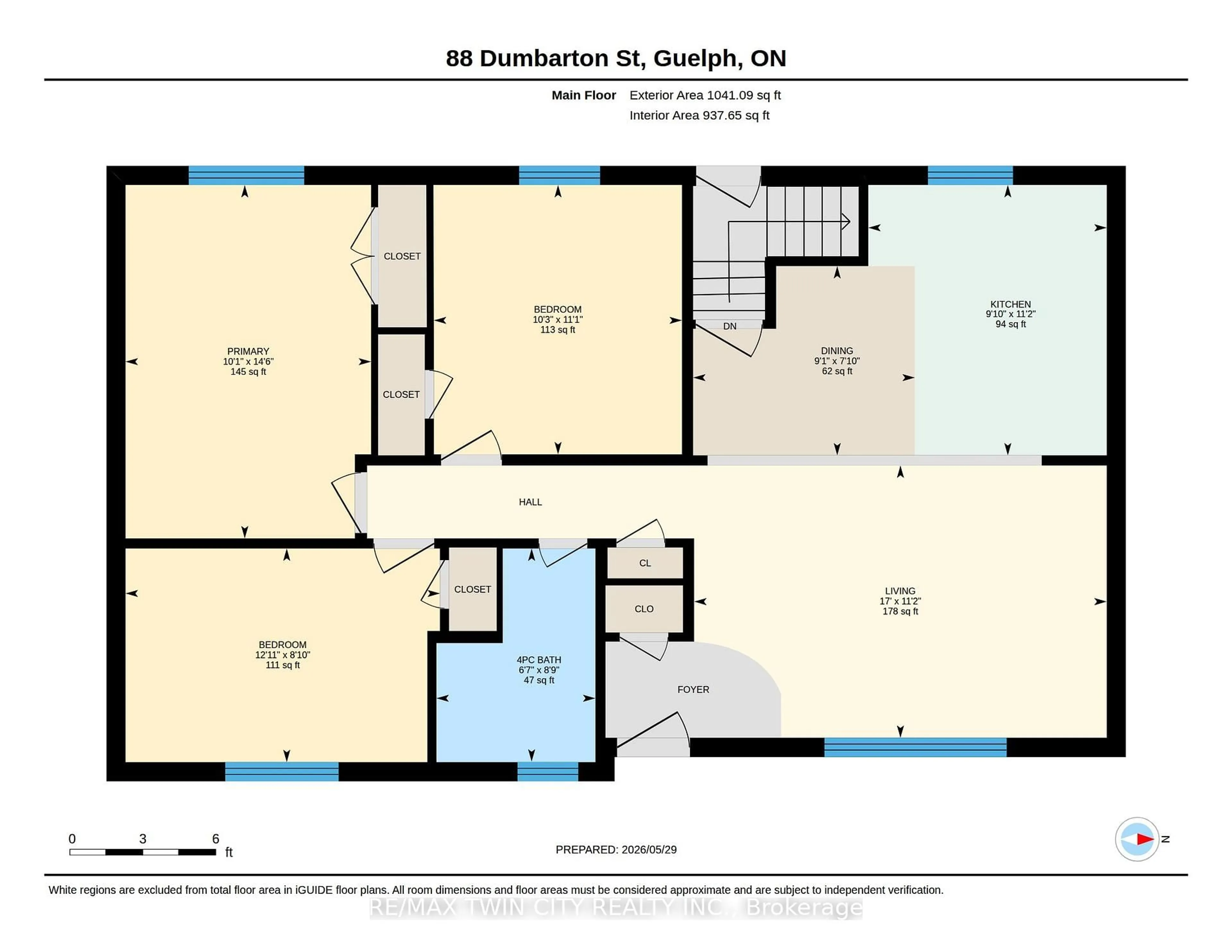 Floor plan for 88 Dumbarton St, Guelph Ontario N1E 3T7
