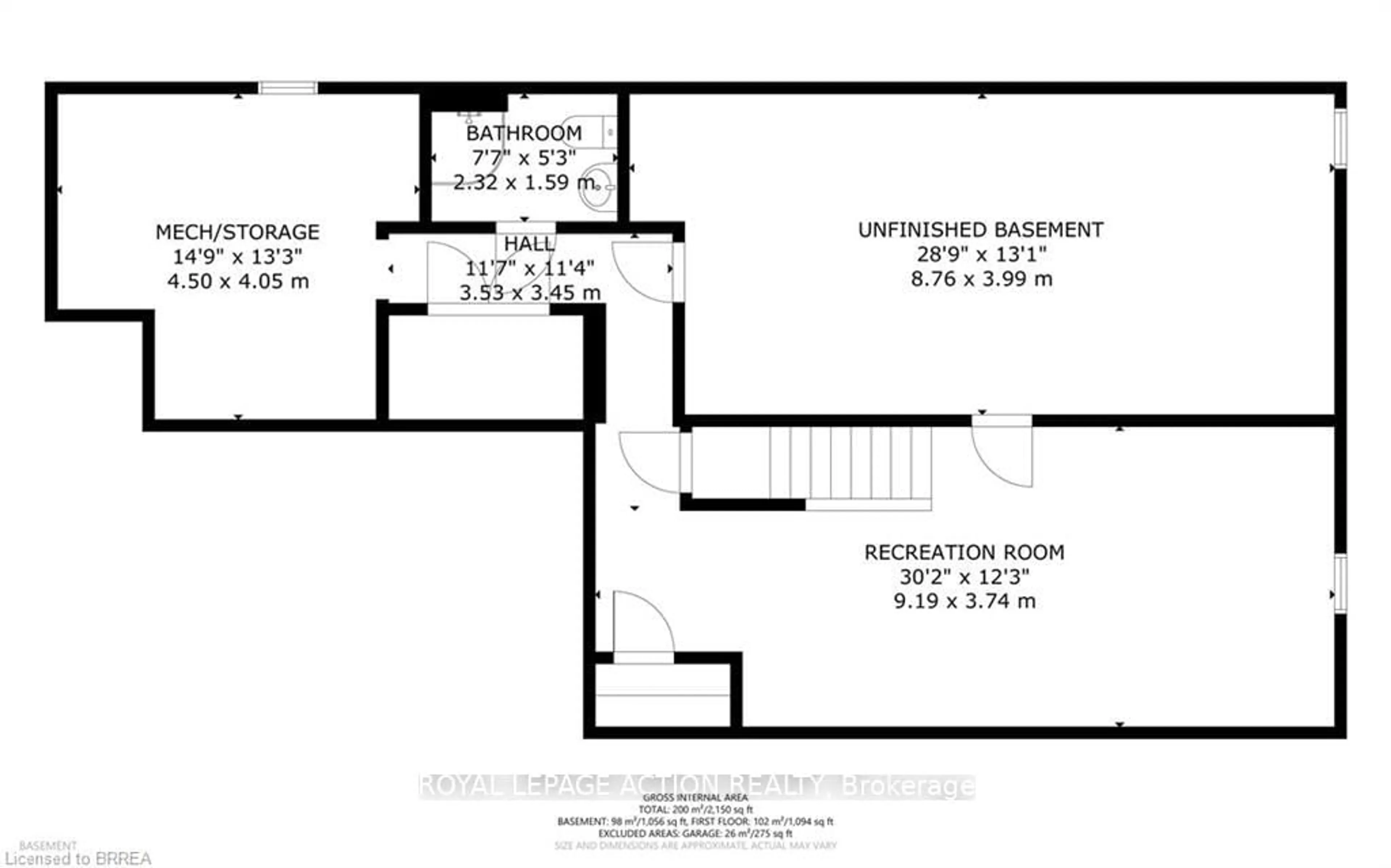 Floor plan for 54 Glenwood Dr #3, Brantford Ontario N3S 3G6