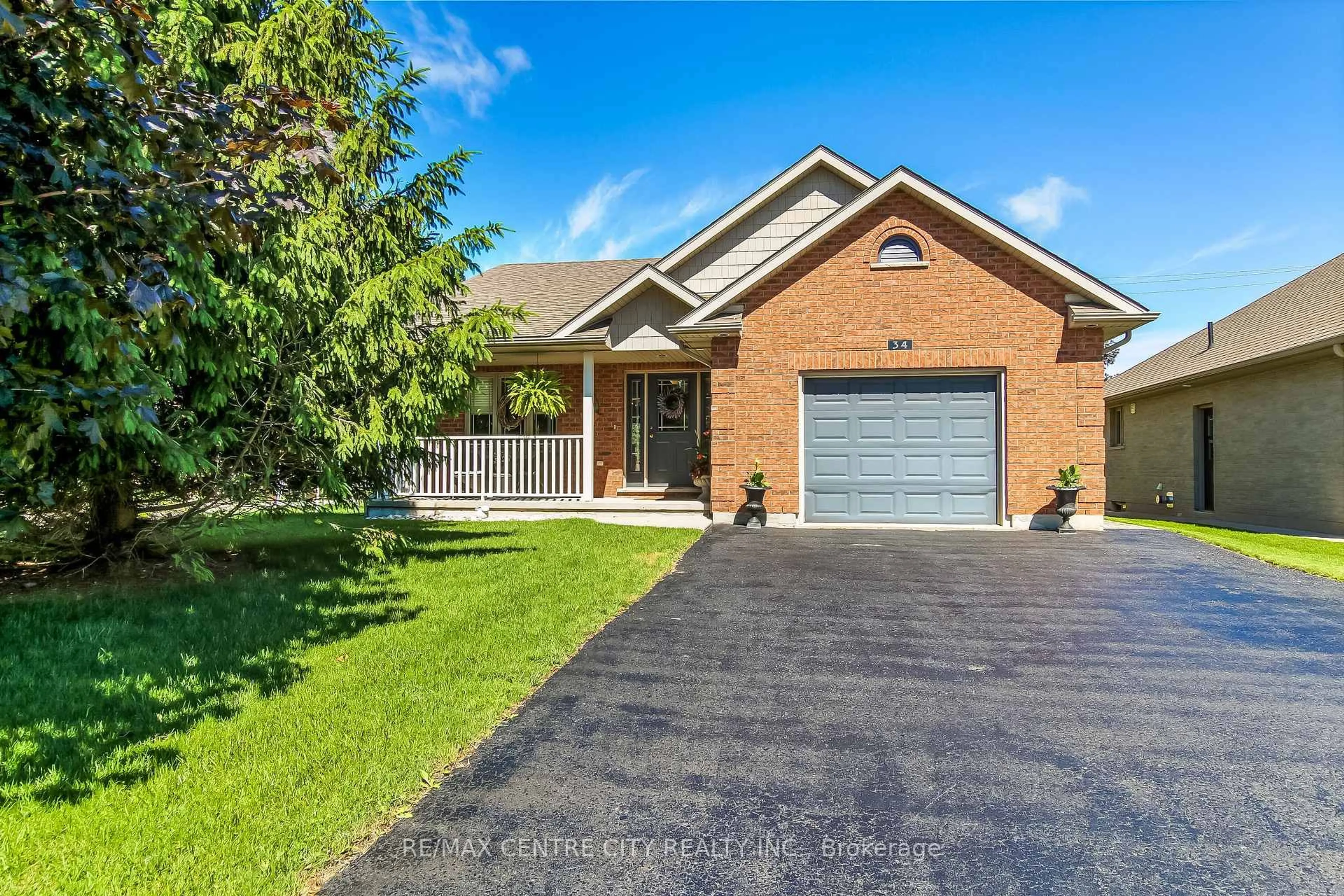 Home with brick exterior material, street for 34 Lightbourne Ave, Stratford Ontario N4Z 1J8