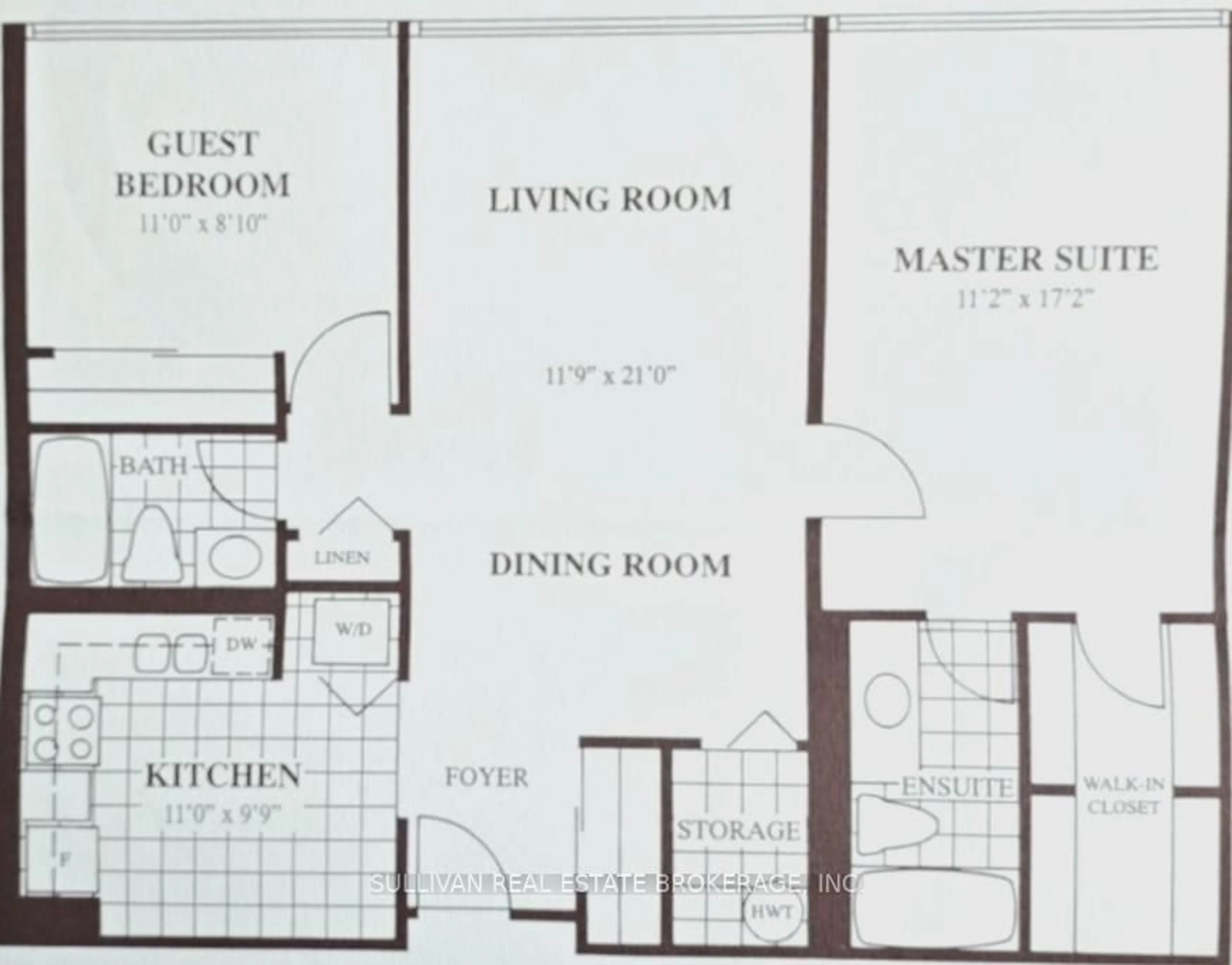 Floor plan for 3227 King St #702, Kitchener Ontario N2A 3Z9